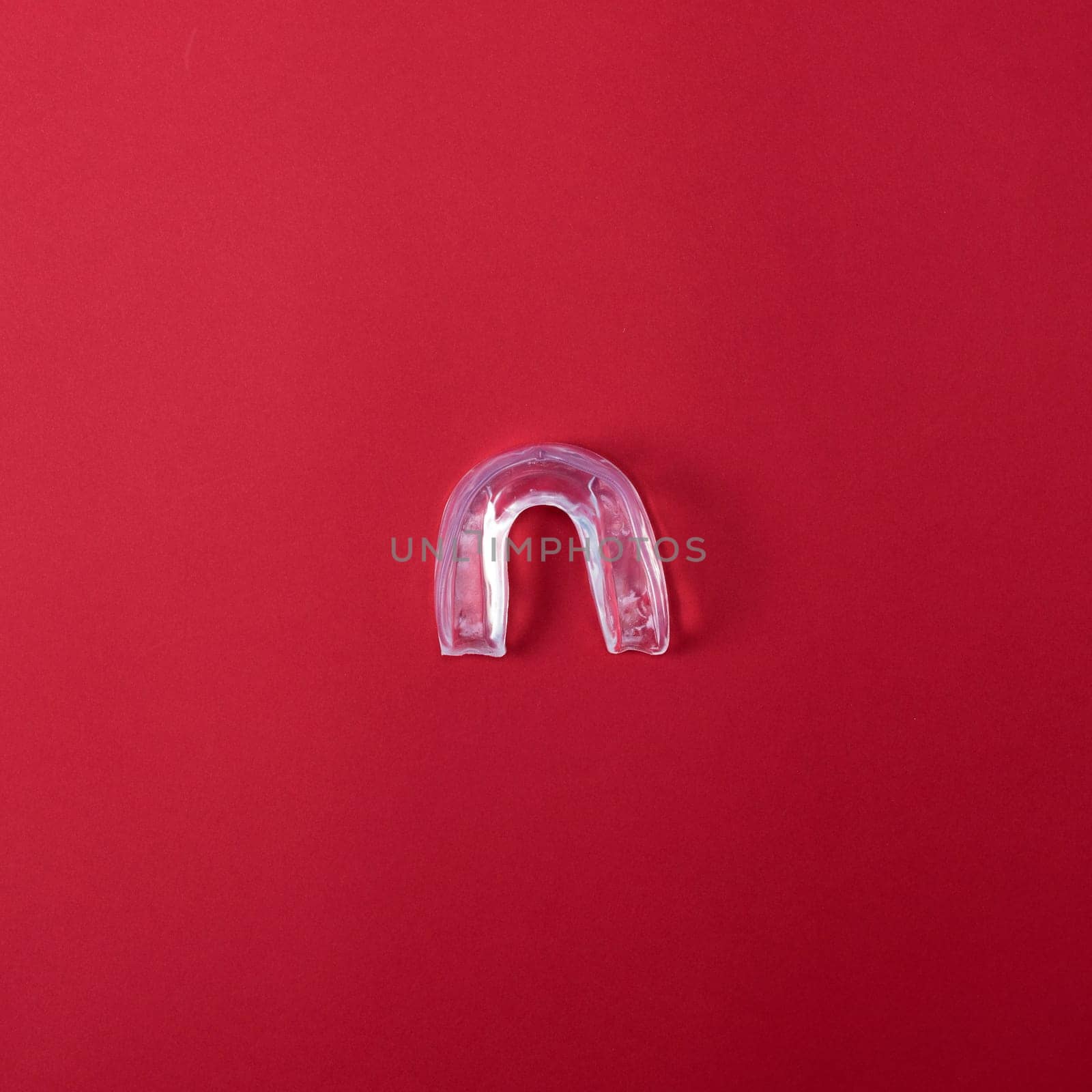 white silicone cap for teeth, protective object for athletes