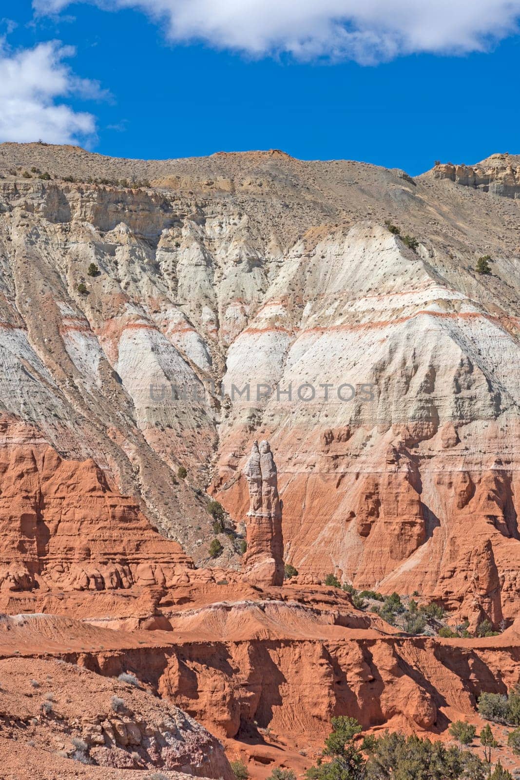 Colorful High Desert Ridge in Early Spring in Kodachrome Basin State Park in Utah
