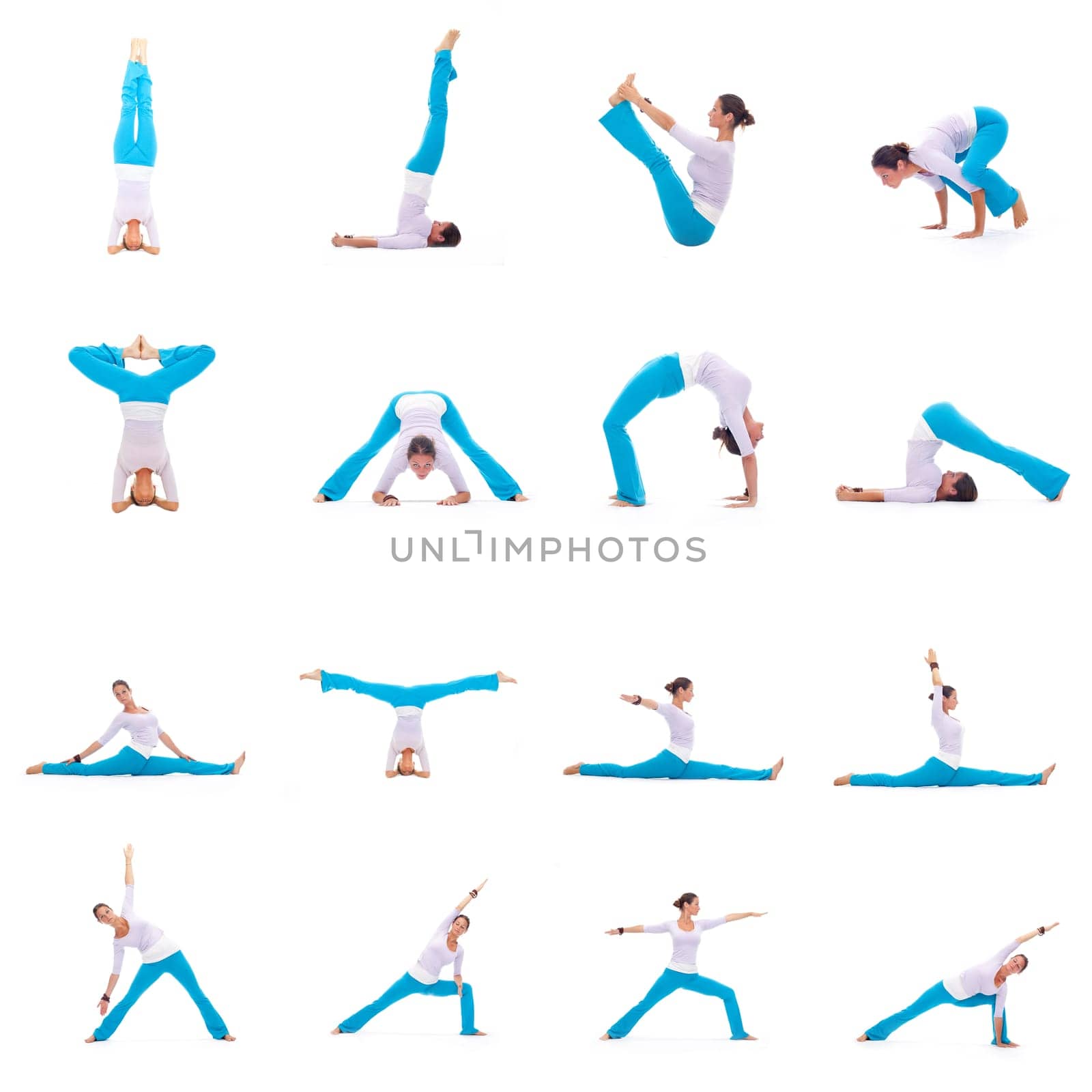 Pretty woman doing yoga