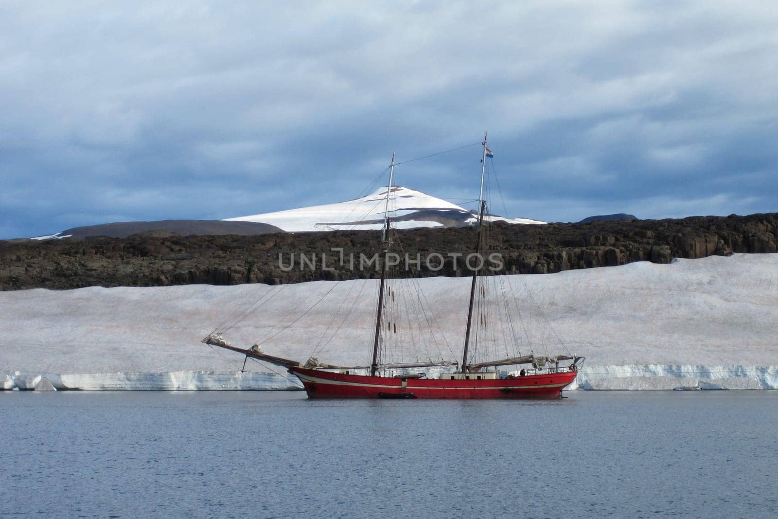Tallship at Svalbard Coast