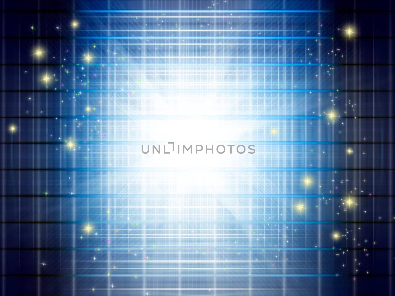 Abstract background of technology concept with glowing structural blue light manipulation