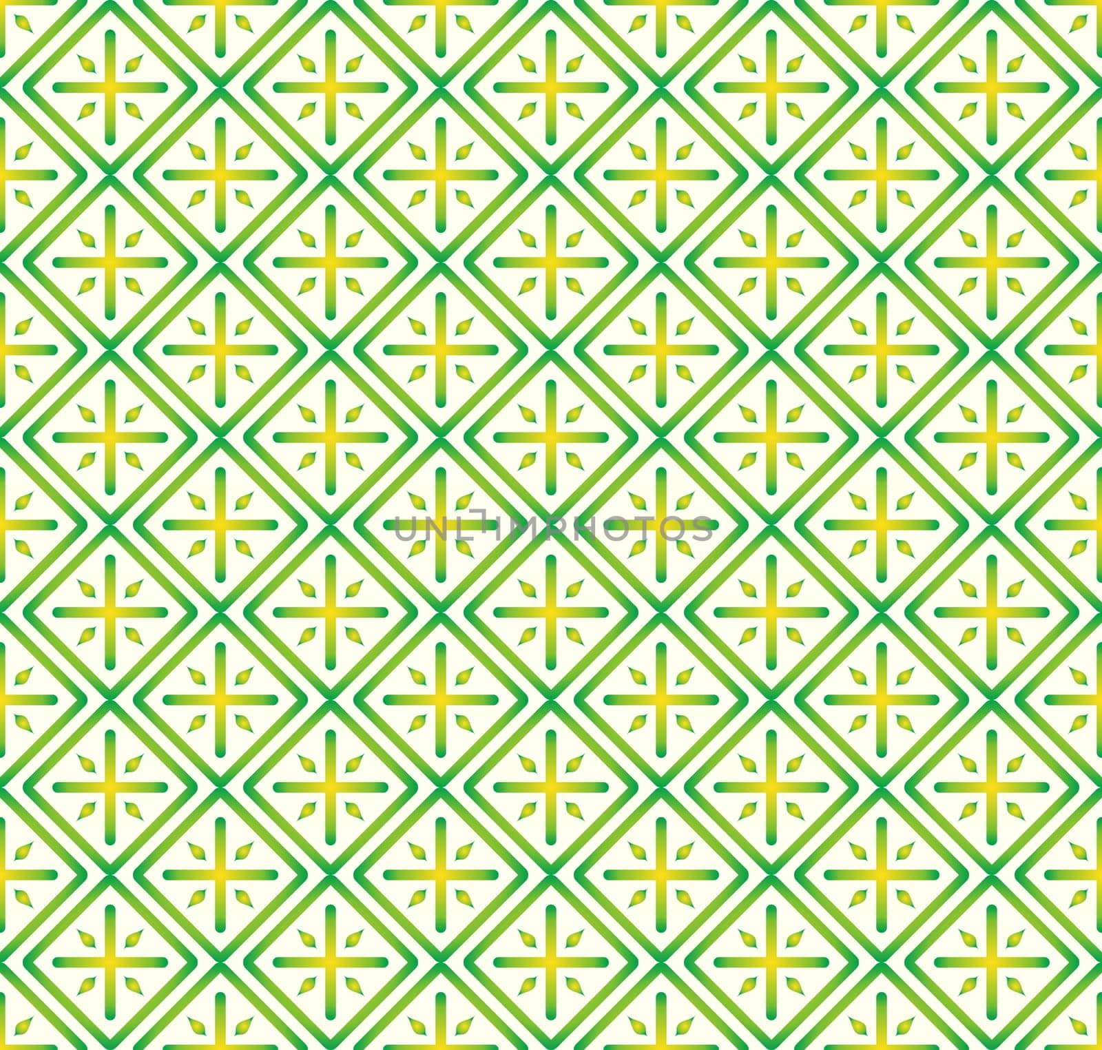 Green Plus sign and rectangle shape seamless pattern. Abstract pattern style for graphic or modern design.