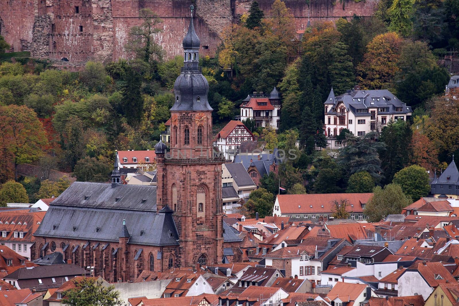 The Church of the Holy Spirit in Heidelberg at the end of October 2018