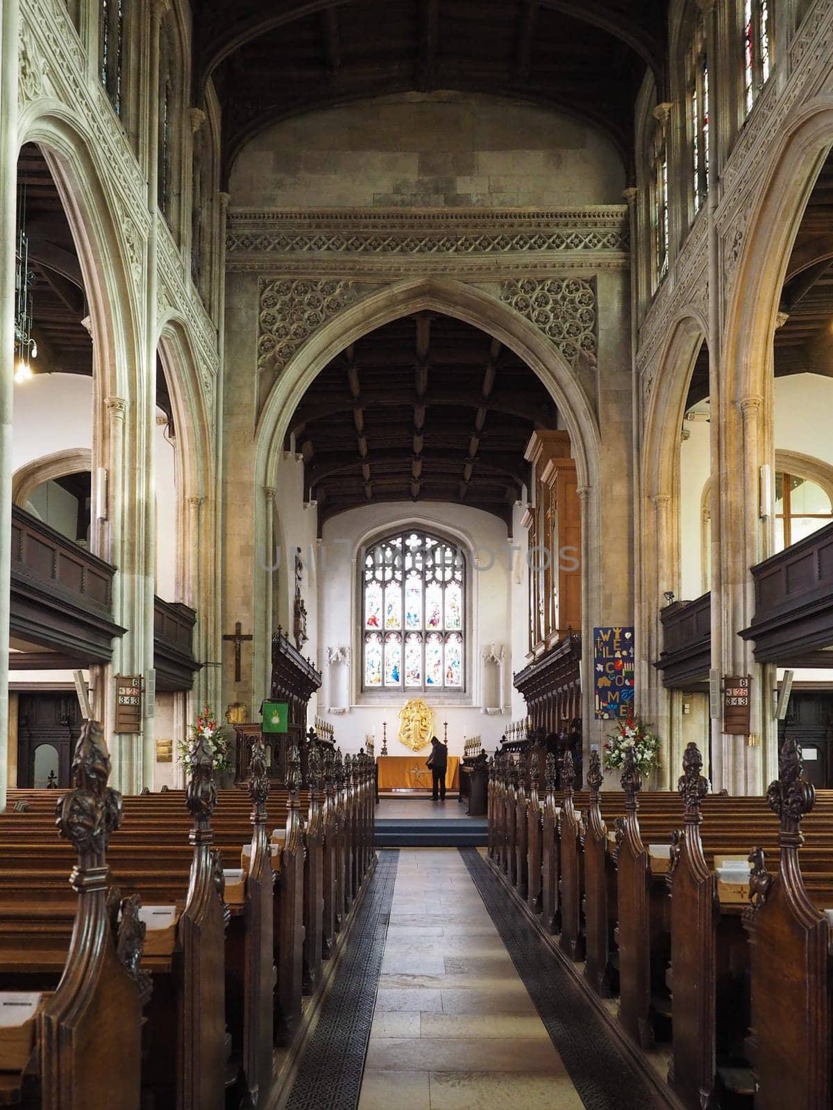 CAMBRIDGE, UK - CIRCA OCTOBER 2018: Great St Mary's church