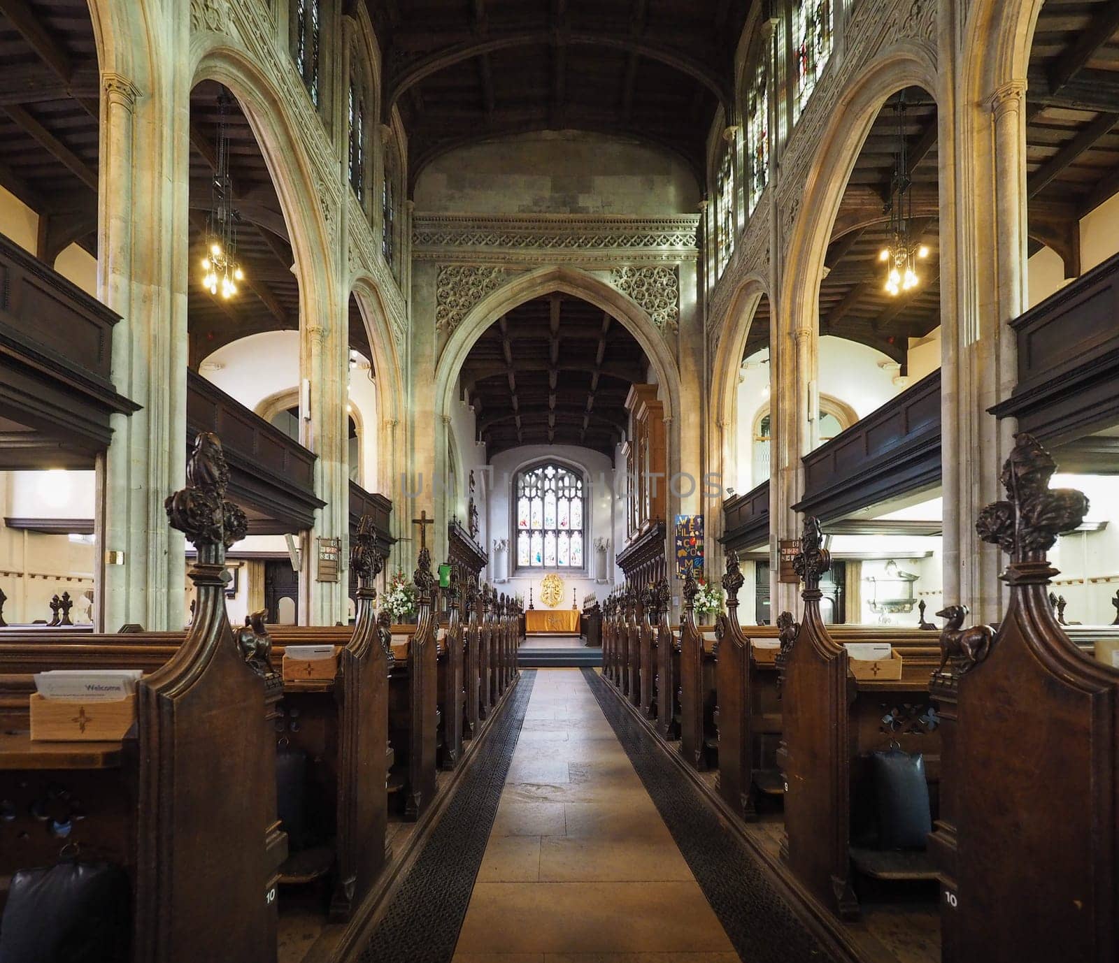CAMBRIDGE, UK - CIRCA OCTOBER 2018: Great St Mary's church