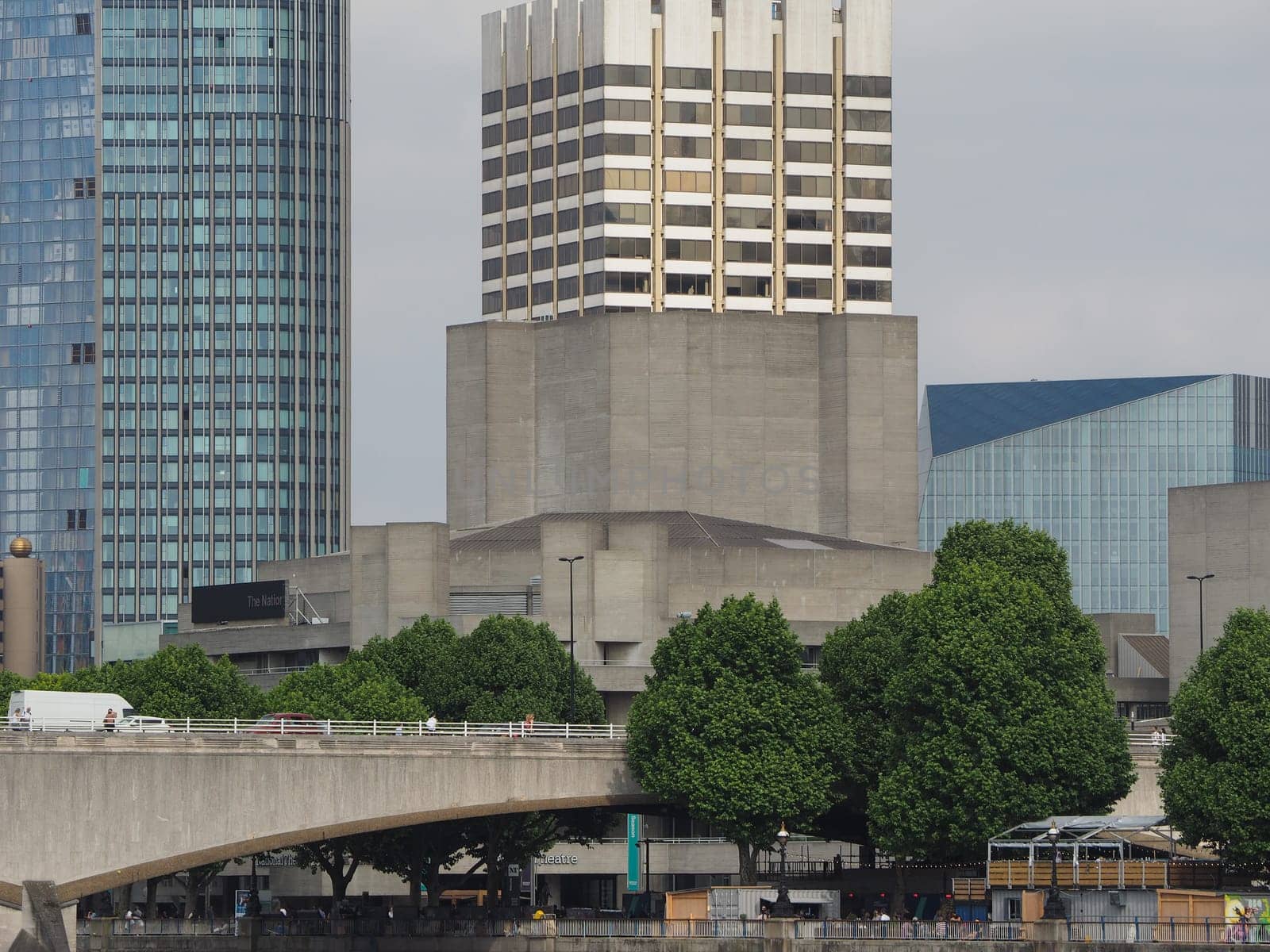 LONDON, UK - CIRCA JUNE 2018: The Royal National Theatre designed by Sir Denys Lasdun is a masterpiece of new brutalist architecture