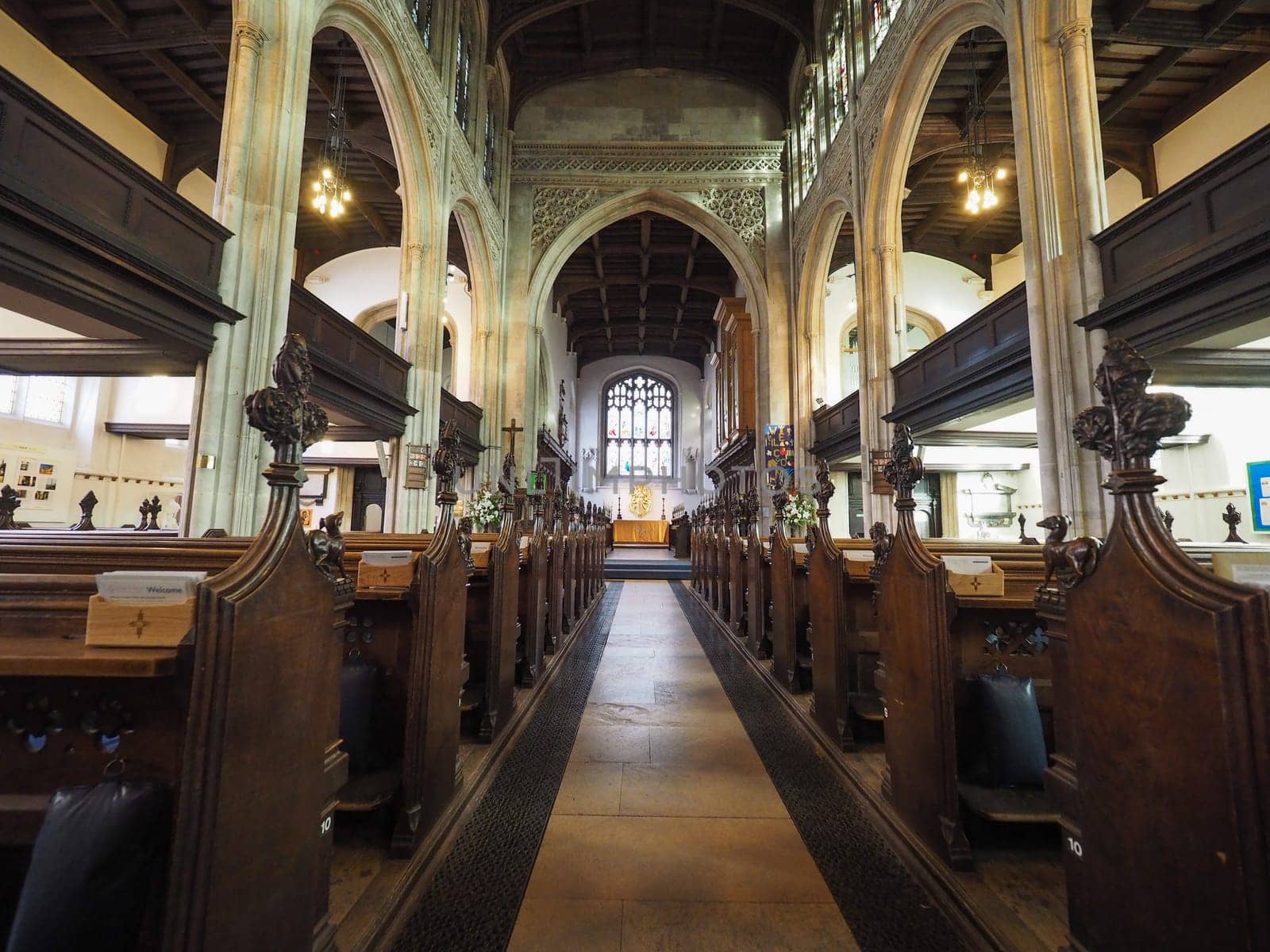CAMBRIDGE, UK - CIRCA OCTOBER 2018: Great St Mary's church