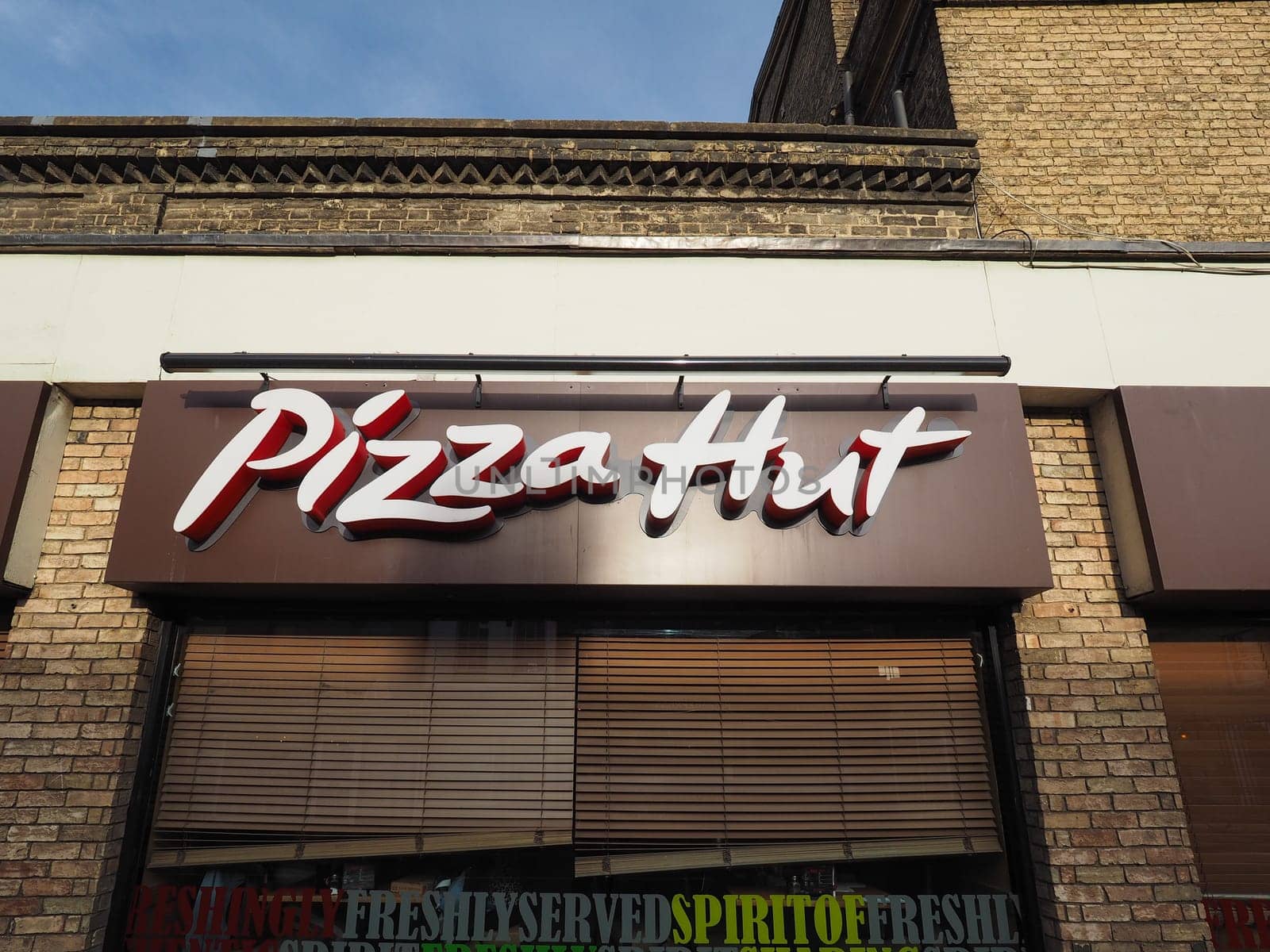 CAMBRIDGE, UK - CIRCA OCTOBER 2018: Pizza Hut storefront
