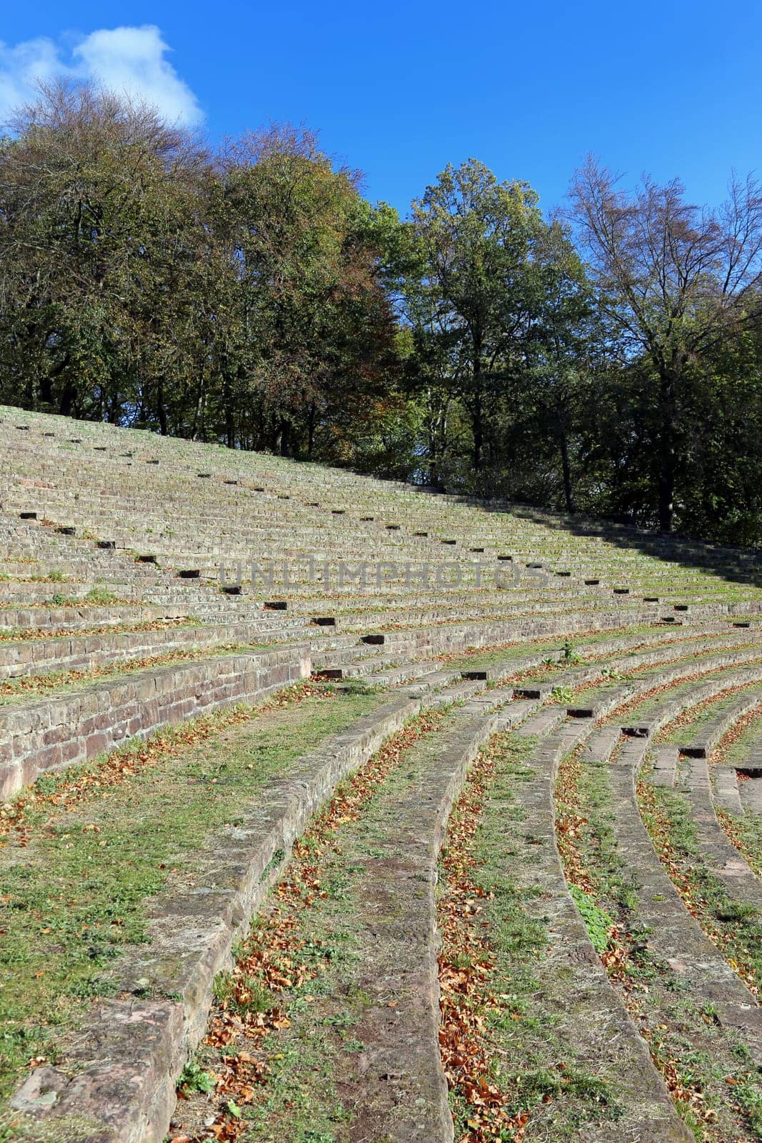 Spectator stands of the Thingstätte on the Heiligenberg near Heidelberg