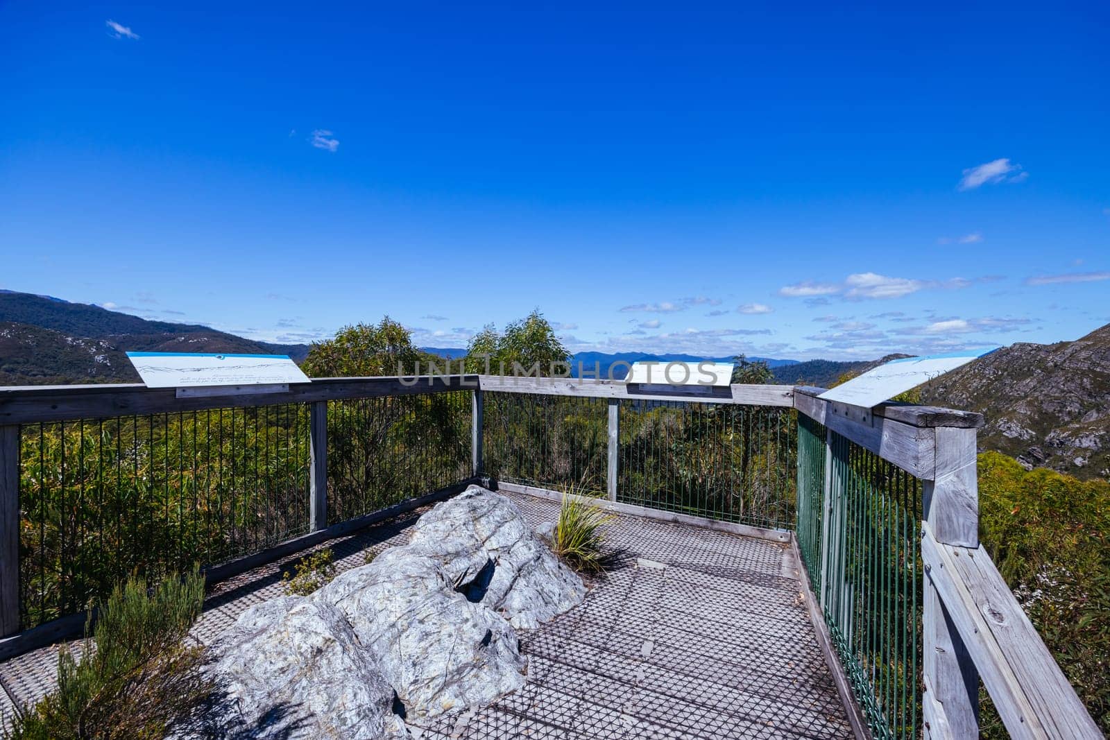 Donaghys Hill walk in Franklin-Gordon Wild Rivers National Park on a hot summer's day in Tasmania, Australia