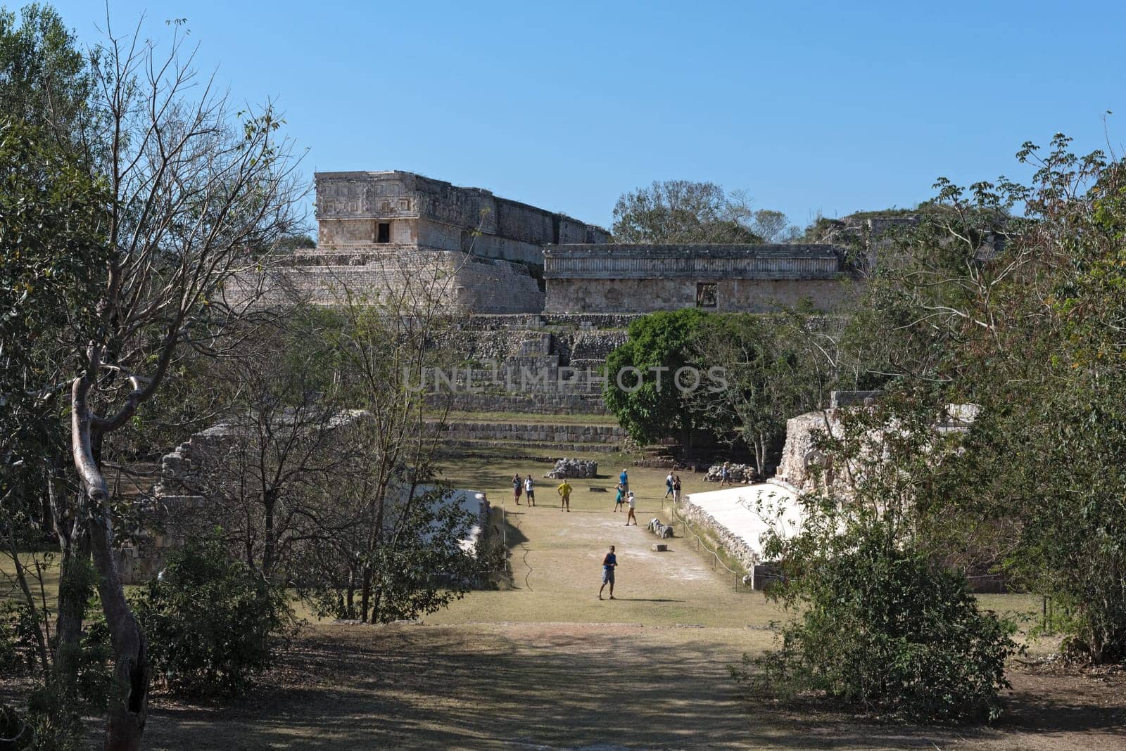 ruins of the ancient Mayan city Uxmal. UNESCO World Heritage Site, Yucatan, Mexico.