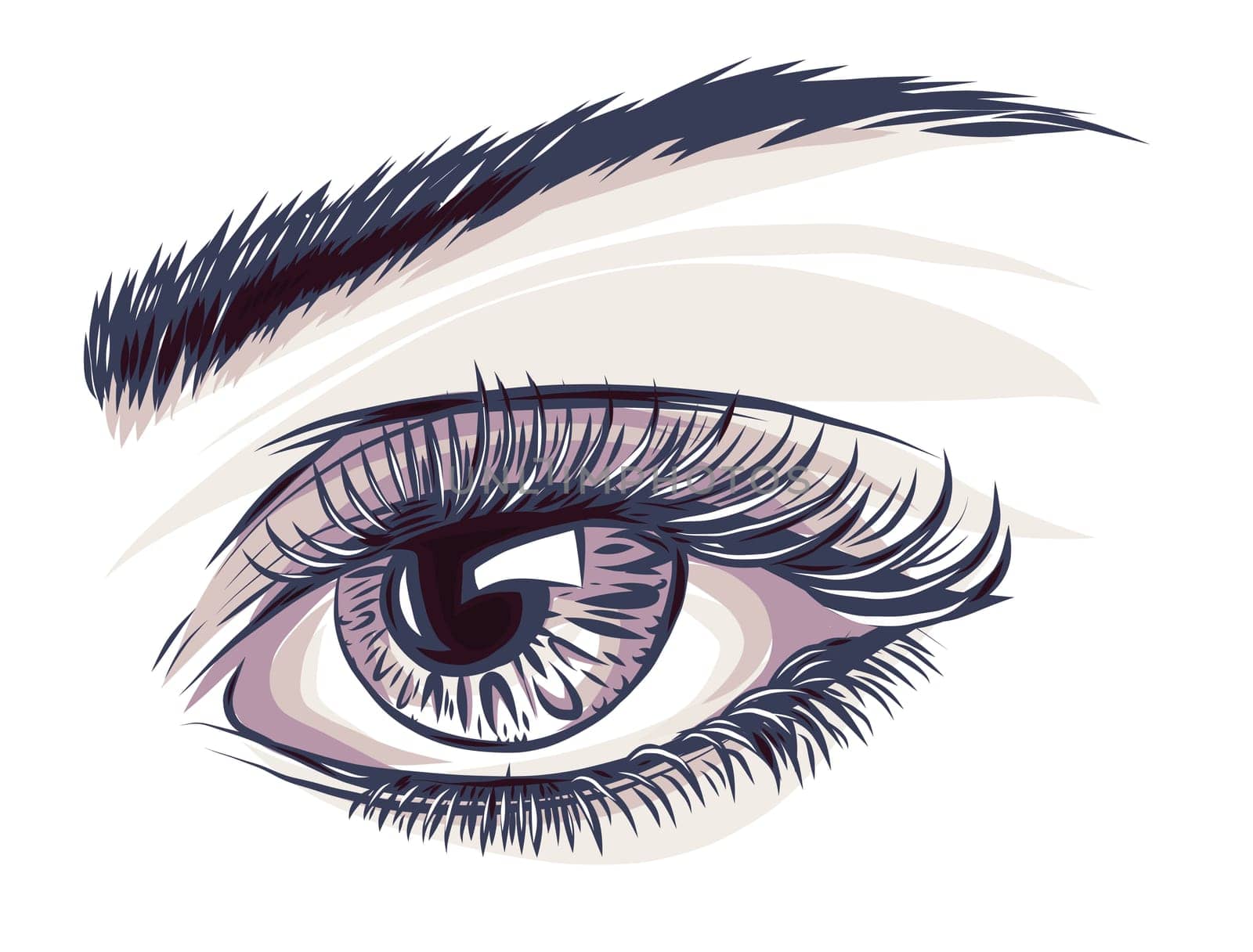 Beautiful Women Eyes with make up