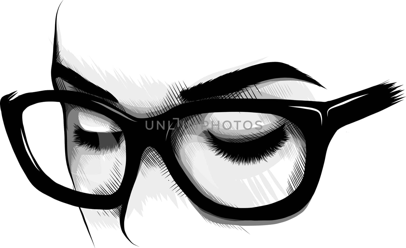 Beautiful Women Eyes with make up