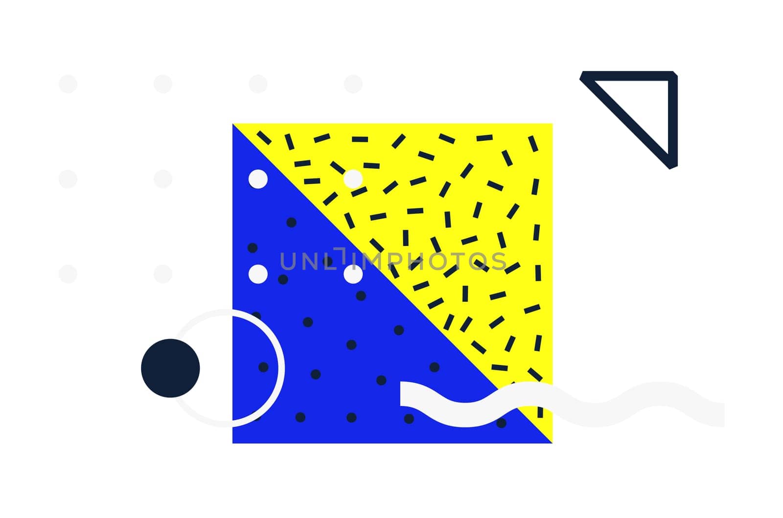Universal geometric colorful trend background with bright bold lineal design elements composition. Magazine, leaflet, billboard, sale template