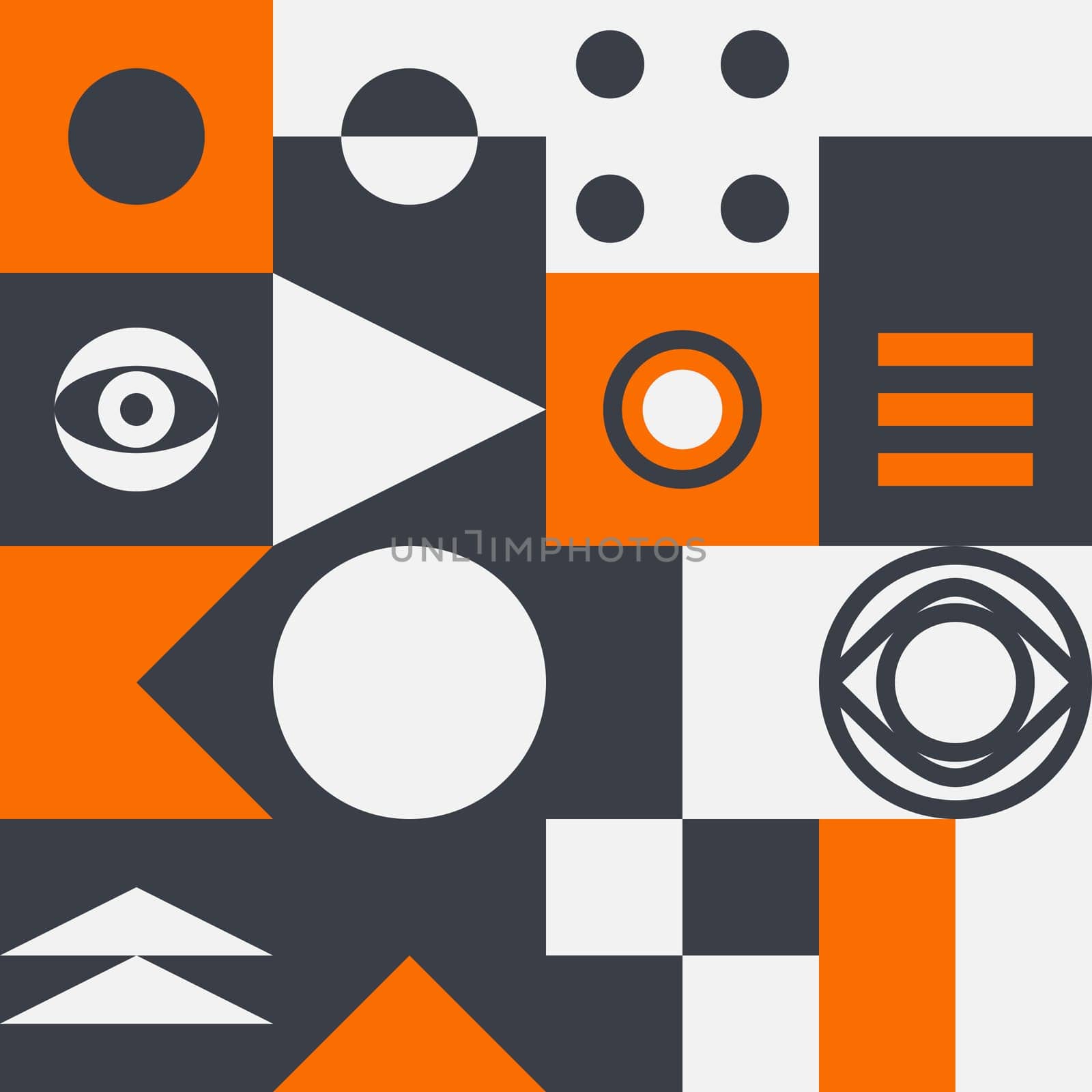 Simple geometric artwork with editable bold blocks. Scandinavian style. Universal abstract seamless pattern for wallpaper, web or prints cover, textile, ceramic tile etc.