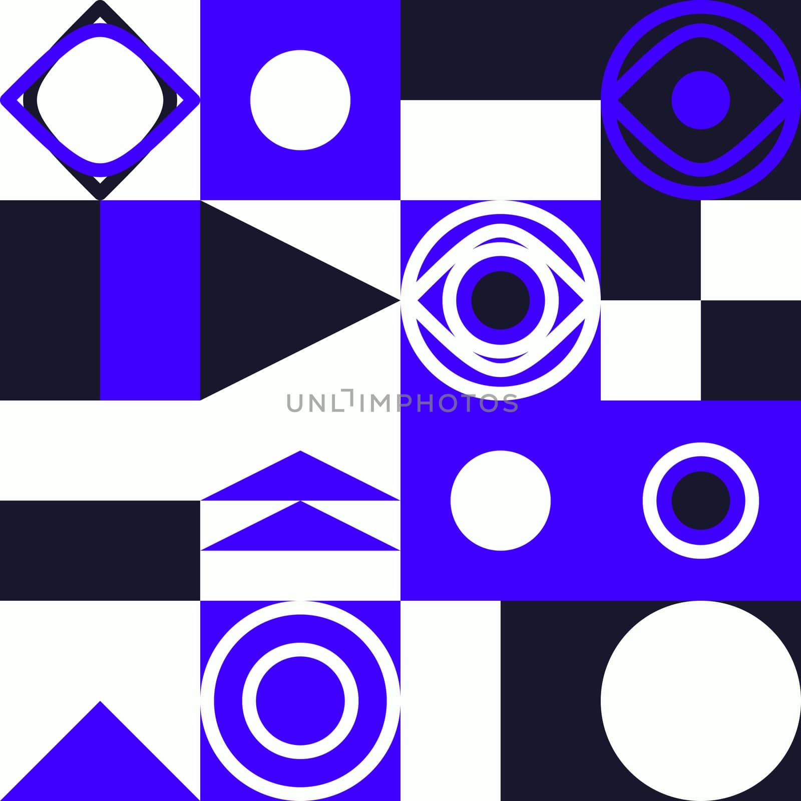 Simple geometric artwork with editable bold blocks. Scandinavian style. Universal abstract seamless pattern for wallpaper, web or prints cover, textile, ceramic tile etc.