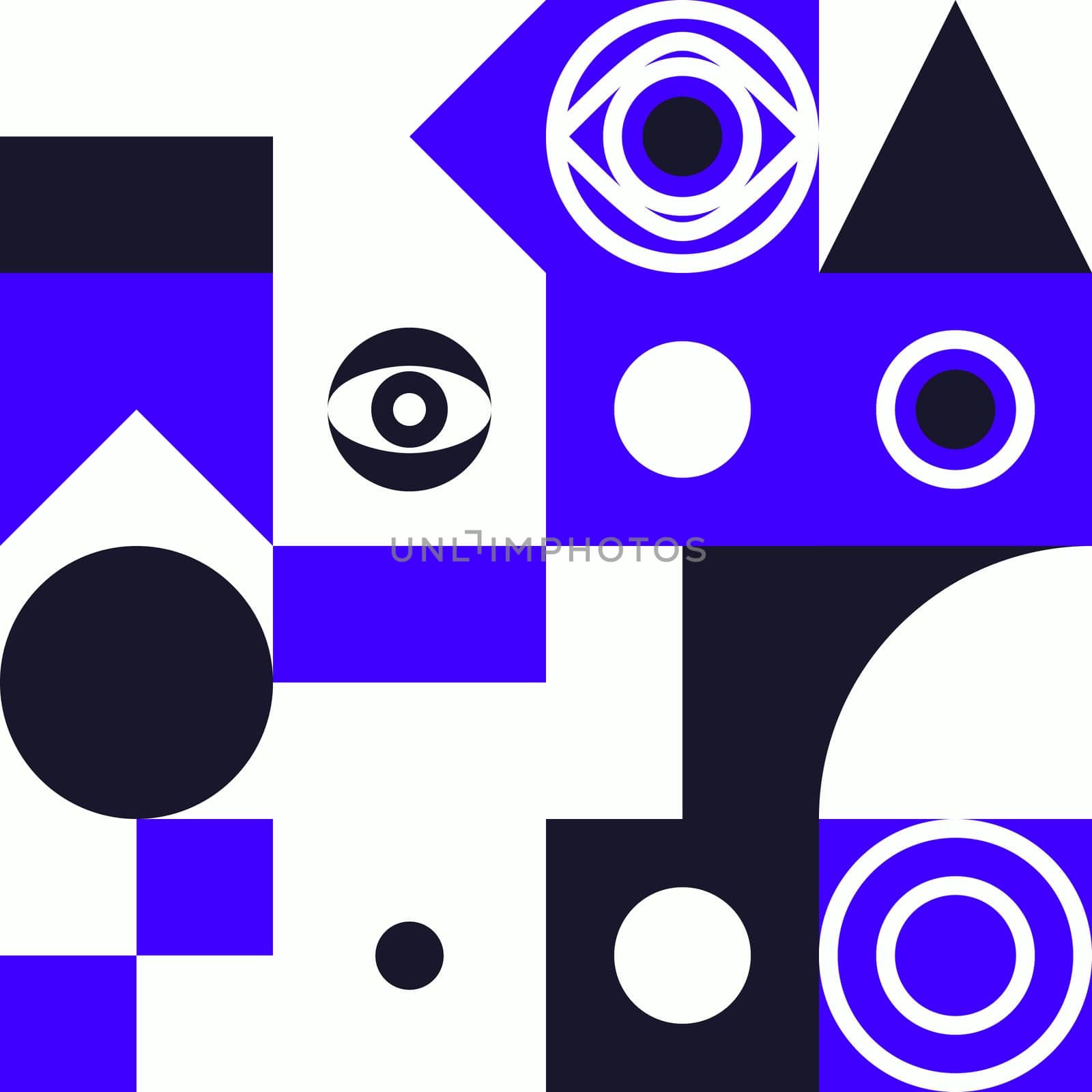 Simple geometric artwork with editable bold blocks. Scandinavian style. Universal abstract seamless pattern for wallpaper, web or prints cover, textile, ceramic tile etc.