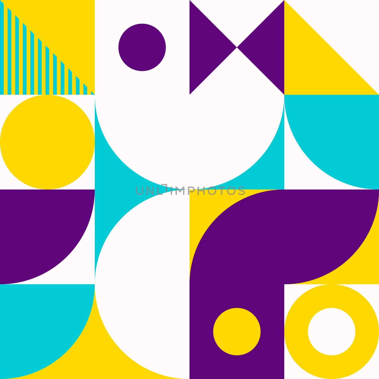 Simple geometric artwork with editable bold blocks. Scandinavian style. Universal abstract seamless pattern for wallpaper, web or prints cover, textile, ceramic tile etc.