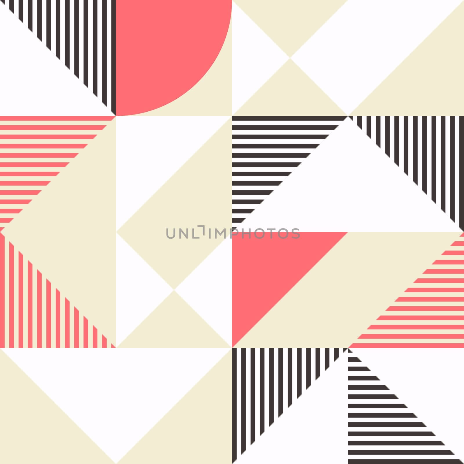 Simple geometric artwork with editable bold blocks. Scandinavian style. Universal abstract seamless pattern for wallpaper, web or prints cover, textile, ceramic tile etc.