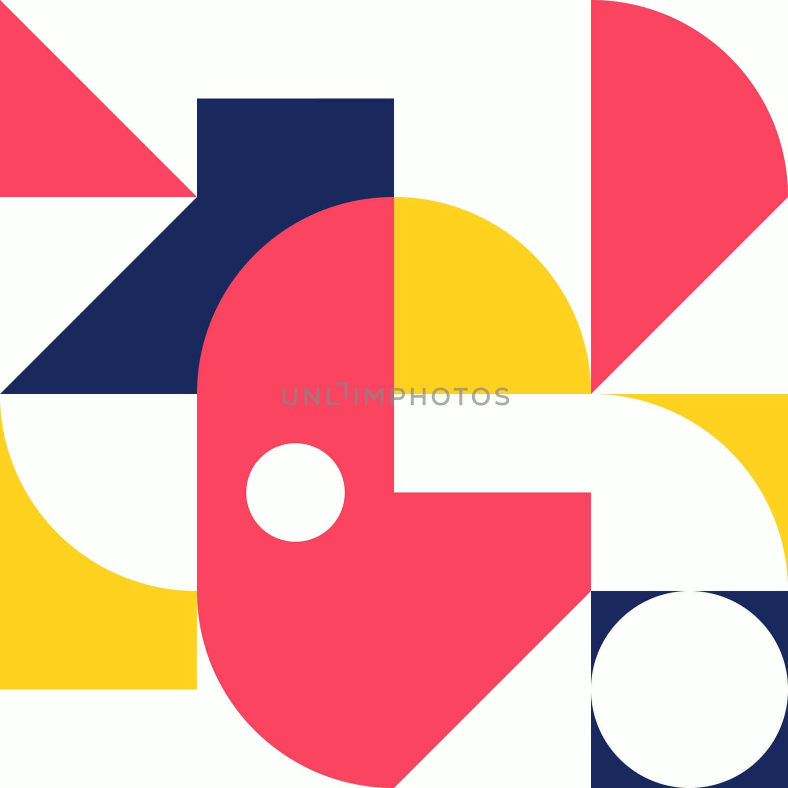 Simple geometric artwork with editable bold blocks. Scandinavian style. Universal abstract seamless pattern for wallpaper, web or prints cover, textile, ceramic tile etc.