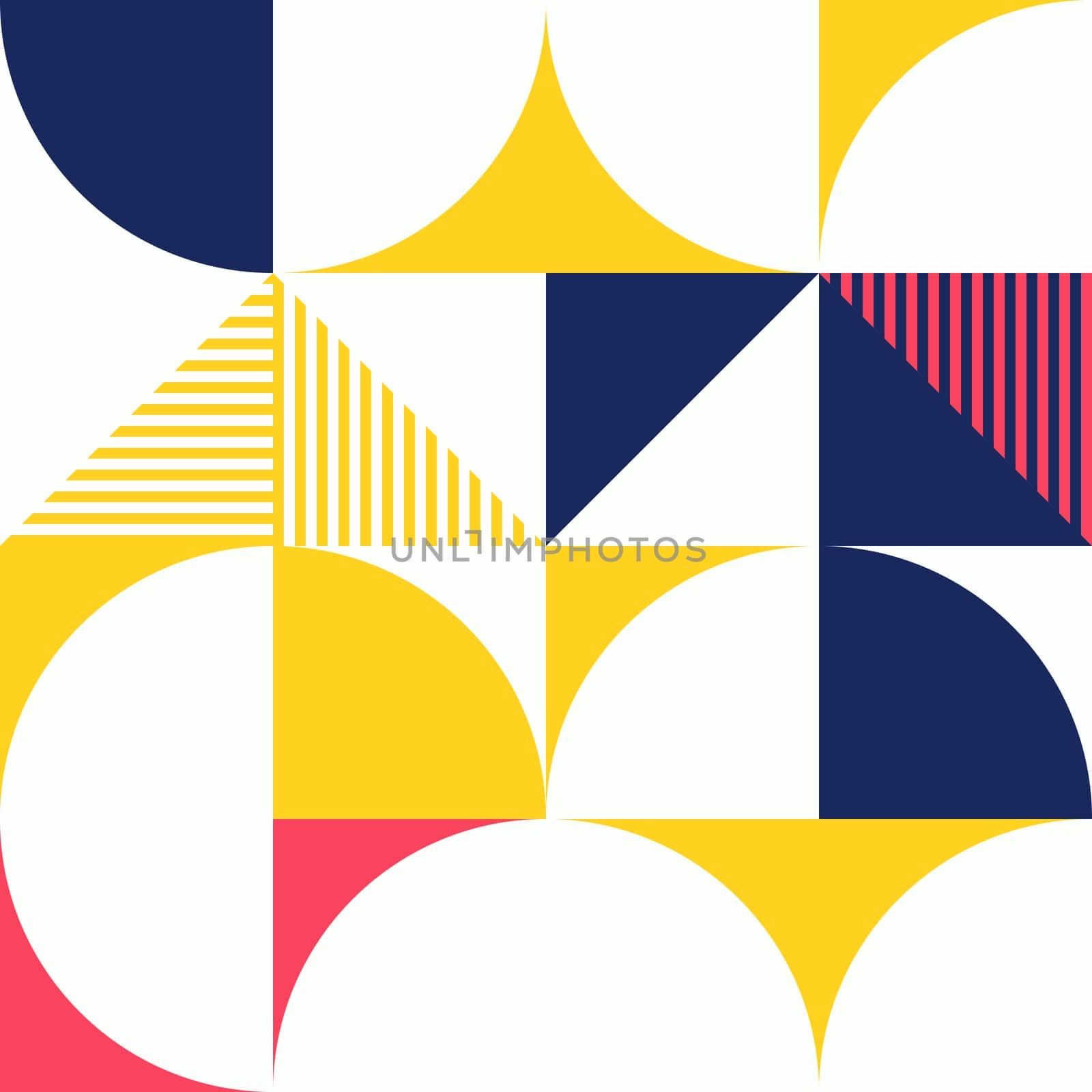 Simple geometric artwork with editable bold blocks. Scandinavian style. Universal abstract seamless pattern for wallpaper, web or prints cover, textile, ceramic tile etc.