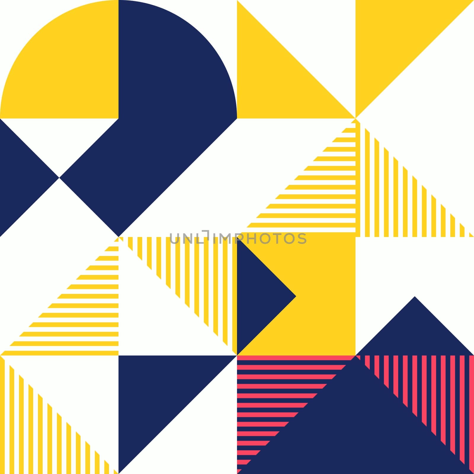 Simple geometric artwork with editable bold blocks. Scandinavian style. Universal abstract seamless pattern for wallpaper, web or prints cover, textile, ceramic tile etc.
