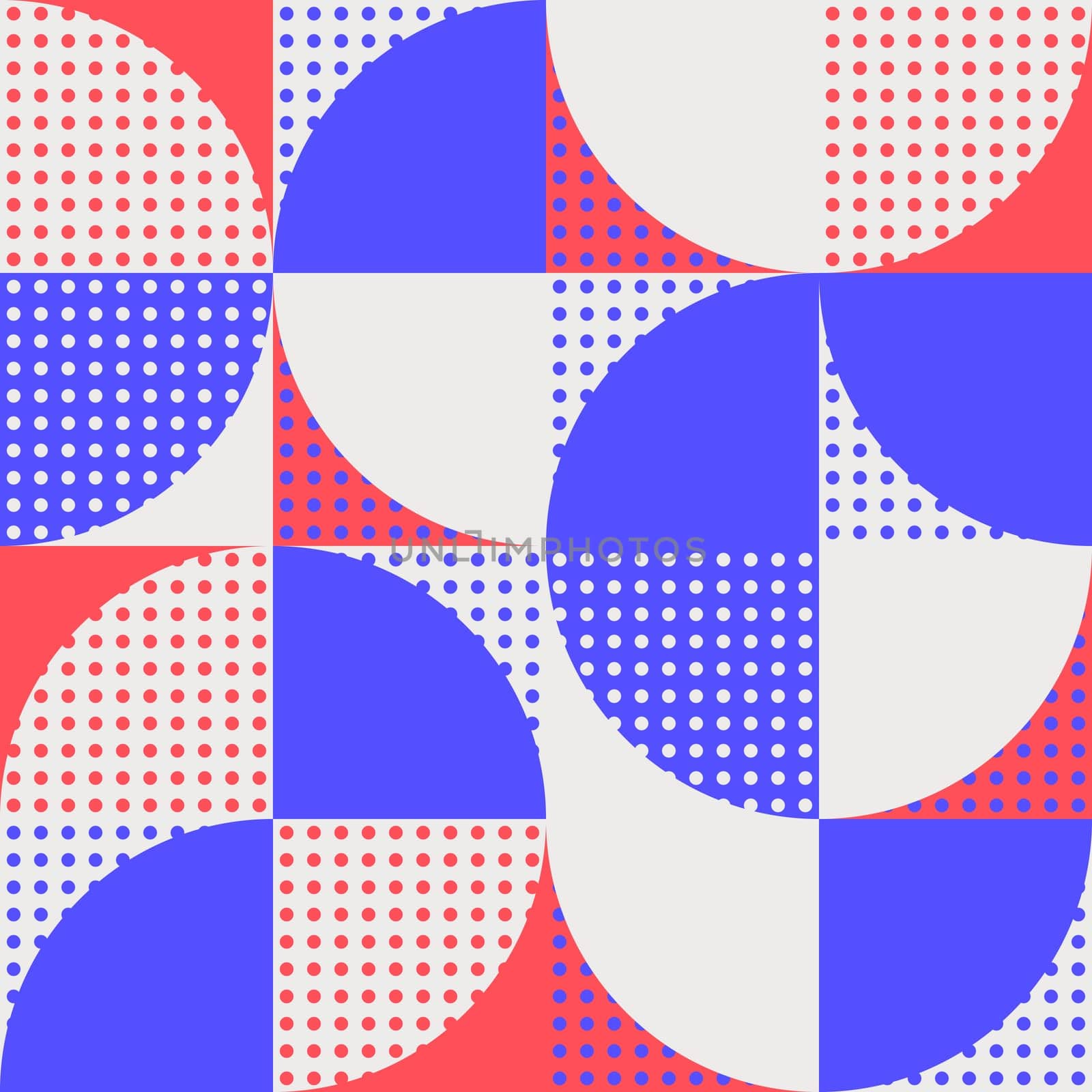 Simple geometric artwork with editable bold blocks. Scandinavian style. Universal abstract seamless pattern for wallpaper, web or prints cover, textile, ceramic tile etc.