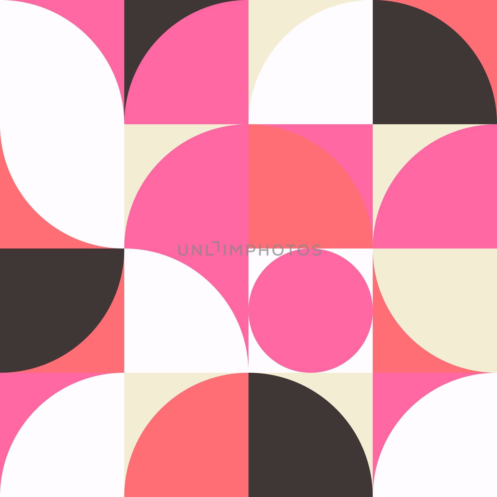 Simple geometric artwork with editable bold blocks. Scandinavian style. Universal abstract seamless pattern for wallpaper, web or prints cover, textile, ceramic tile etc.