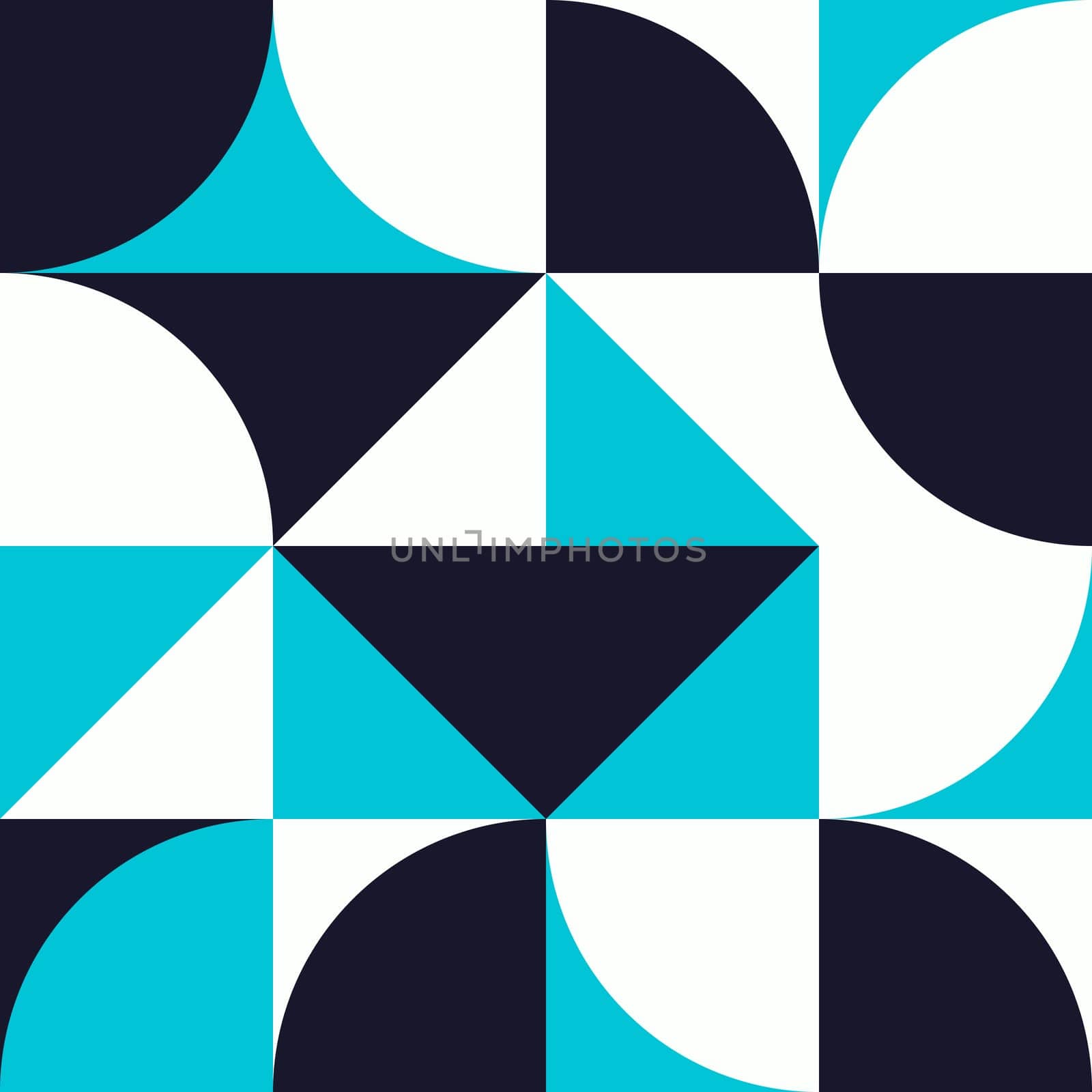 Simple geometric artwork with editable bold blocks. Scandinavian style. Universal abstract seamless pattern for wallpaper, web or prints cover, textile, ceramic tile etc.