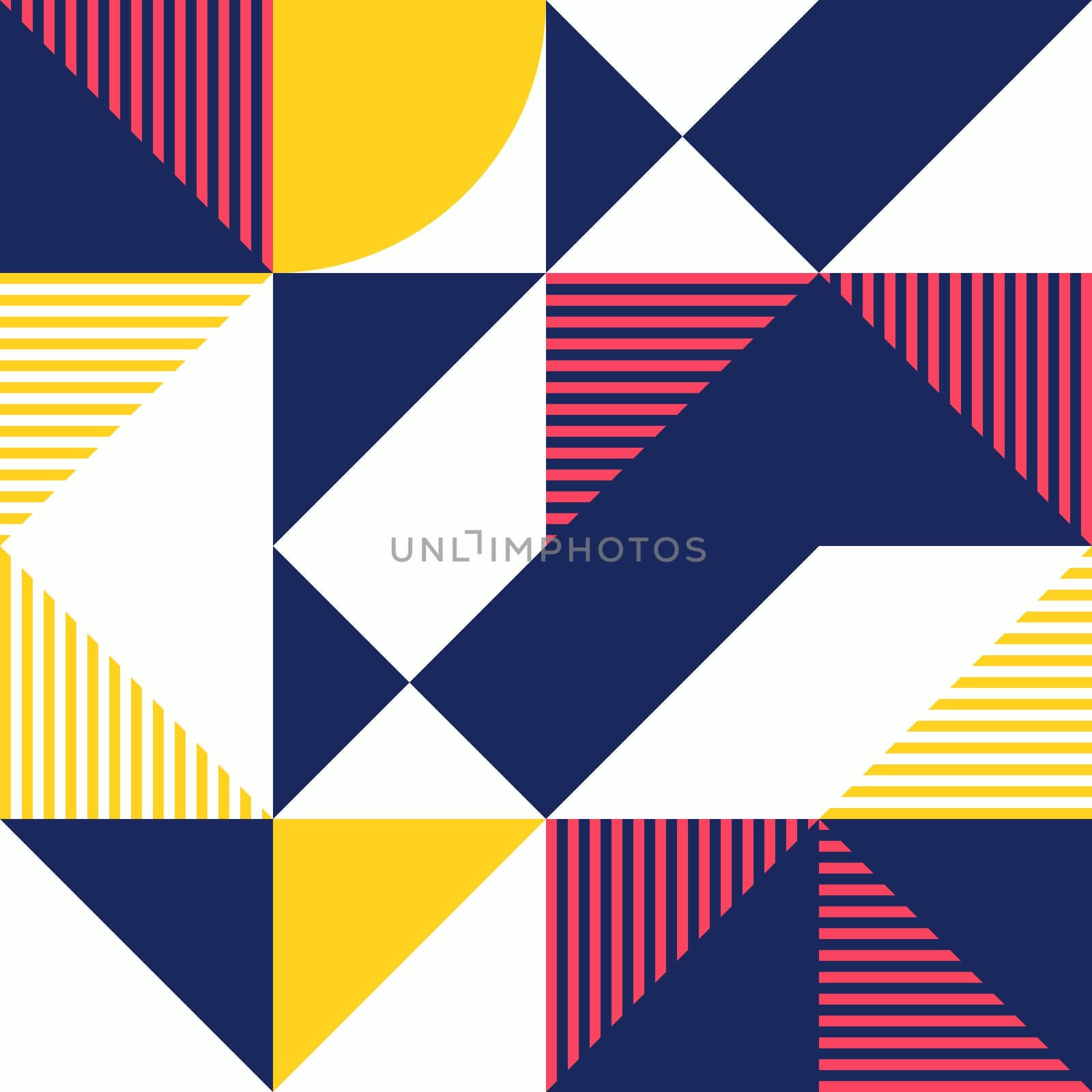 Simple geometric artwork with editable bold blocks. Scandinavian style. Universal abstract seamless pattern for wallpaper, web or prints cover, textile, ceramic tile etc.