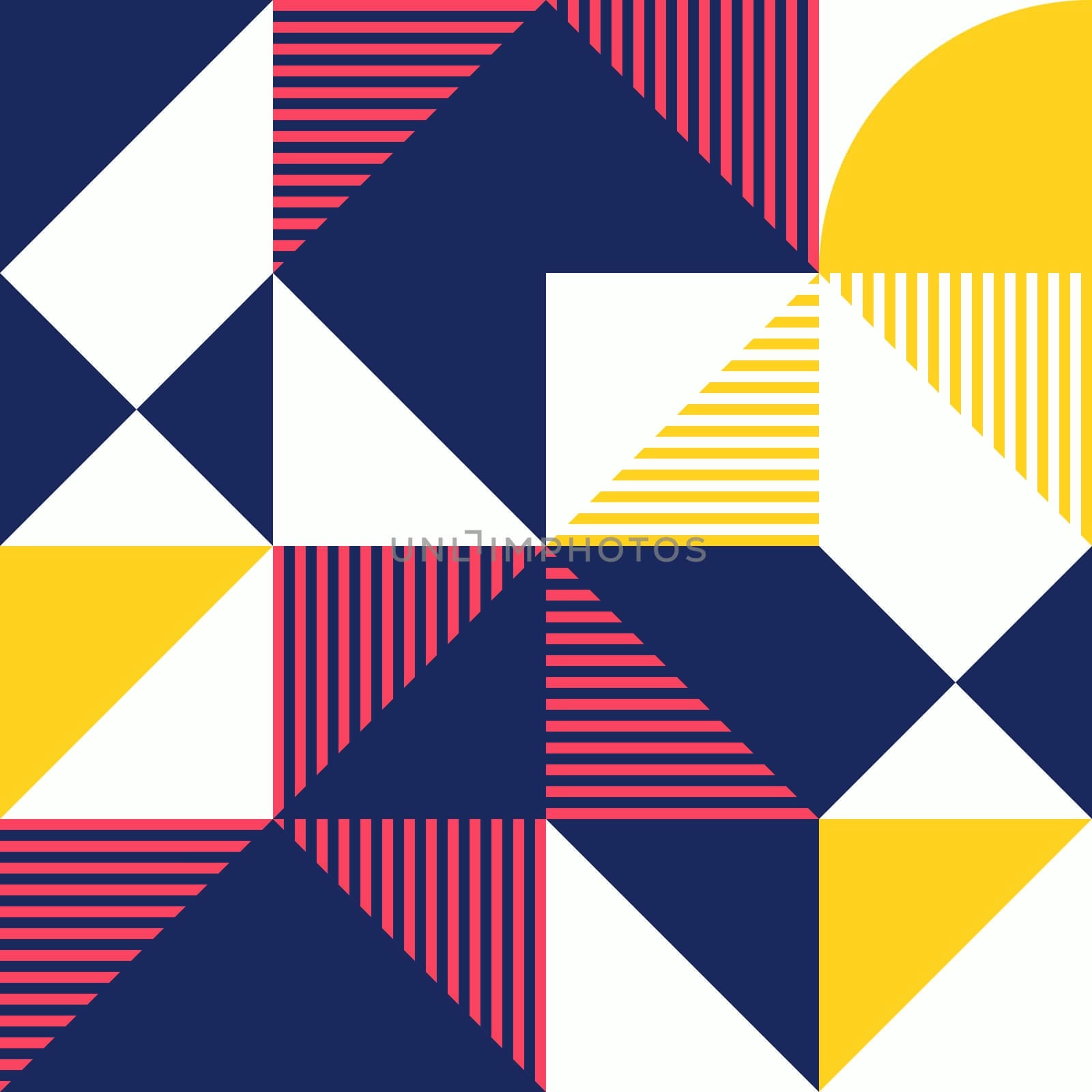 Simple geometric artwork with editable bold blocks. Scandinavian style. Universal abstract seamless pattern for wallpaper, web or prints cover, textile, ceramic tile etc.