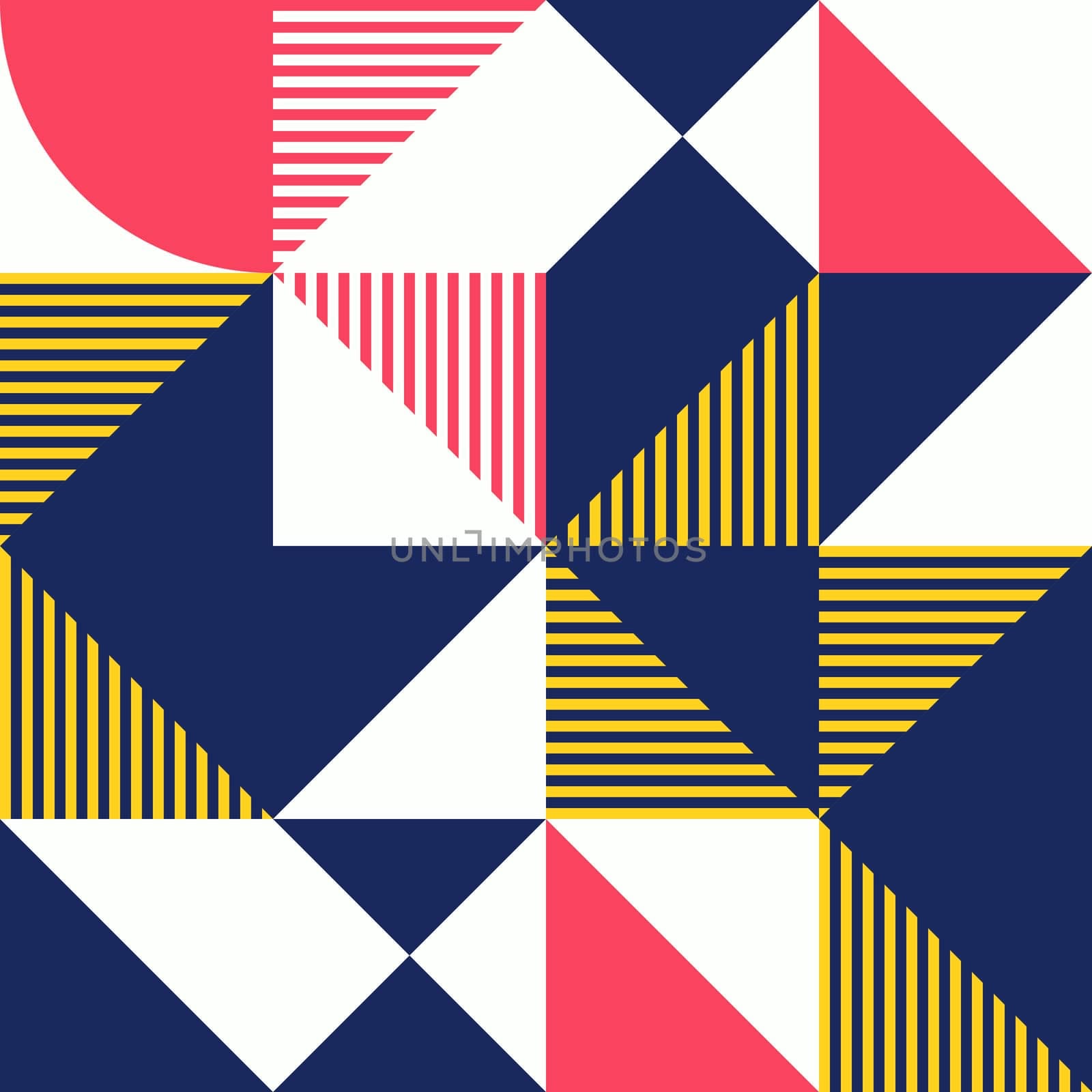 Simple geometric artwork with editable bold blocks. Scandinavian style. Universal abstract seamless pattern for wallpaper, web or prints cover, textile, ceramic tile etc.