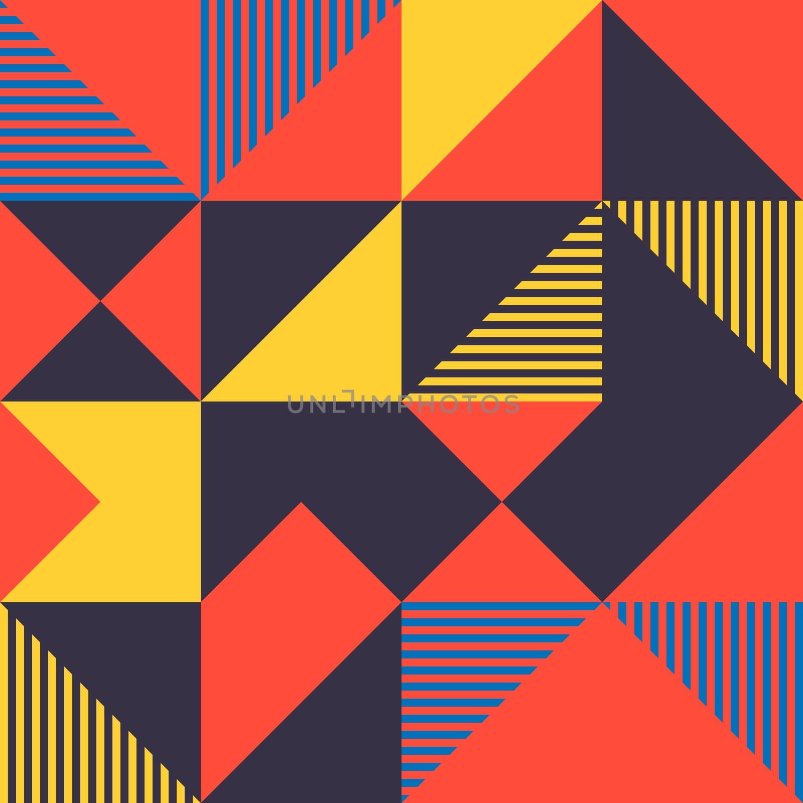 Simple geometric artwork with editable bold blocks. Scandinavian style. Universal abstract seamless pattern for wallpaper, web or prints cover, textile, ceramic tile etc.