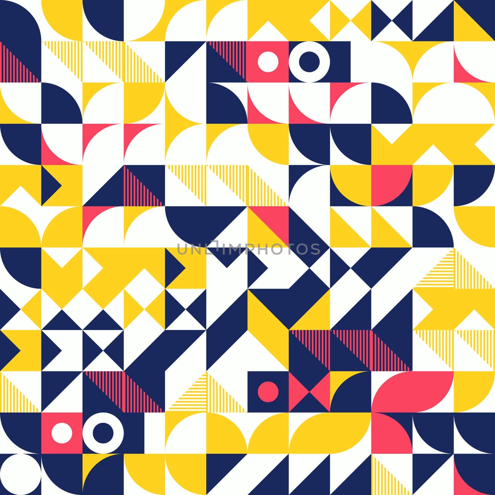 Simple geometric artwork with editable bold blocks. Scandinavian style. Universal abstract seamless pattern for wallpaper, web or prints cover, textile, ceramic tile etc.