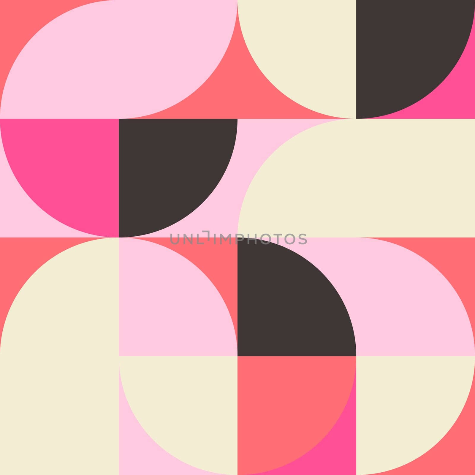 Simple geometric artwork with editable bold blocks. Scandinavian style. Universal abstract seamless pattern for wallpaper, web or prints cover, textile, ceramic tile etc.