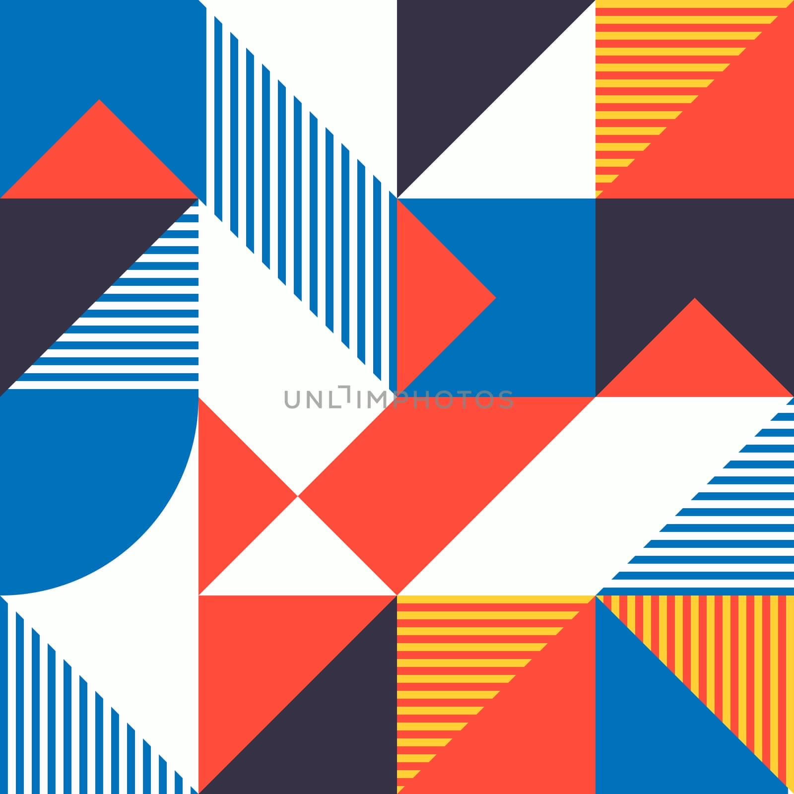 Simple geometric artwork with editable bold blocks. Scandinavian style. Universal abstract seamless pattern for wallpaper, web or prints cover, textile, ceramic tile etc.