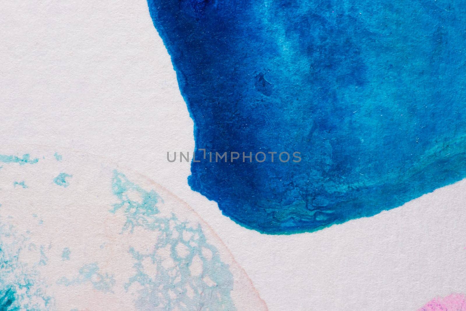 Abstract aquarelle hand drawn art on white background, Watercolor grunge texture backdrop