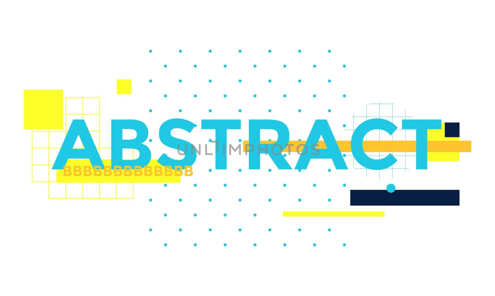 Space for text. Minimal geometric web banner design. Vector template with shapes elements. Modern, hipster style