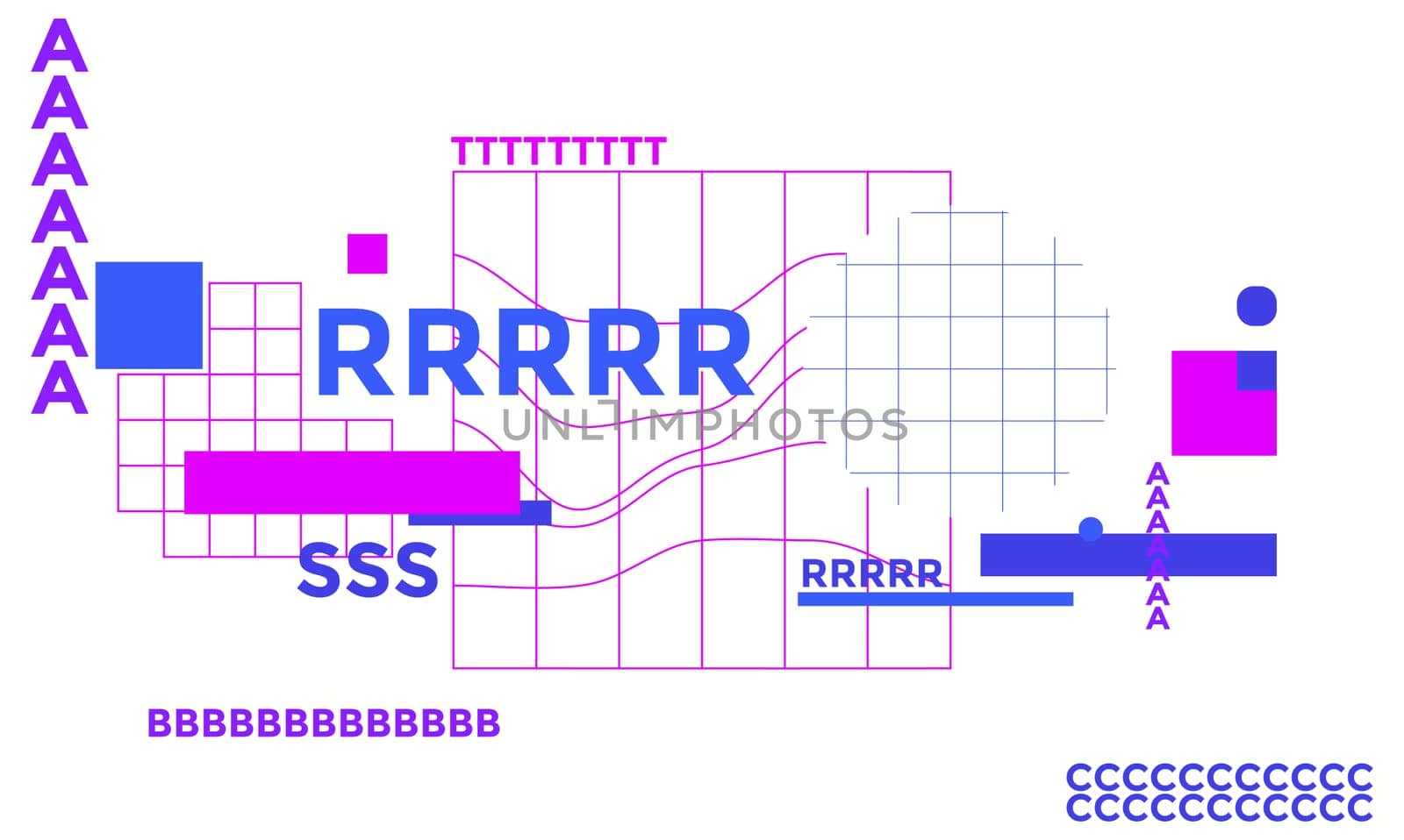 Space for text. Minimal geometric web banner design. Vector template with shapes elements. Modern, hipster style