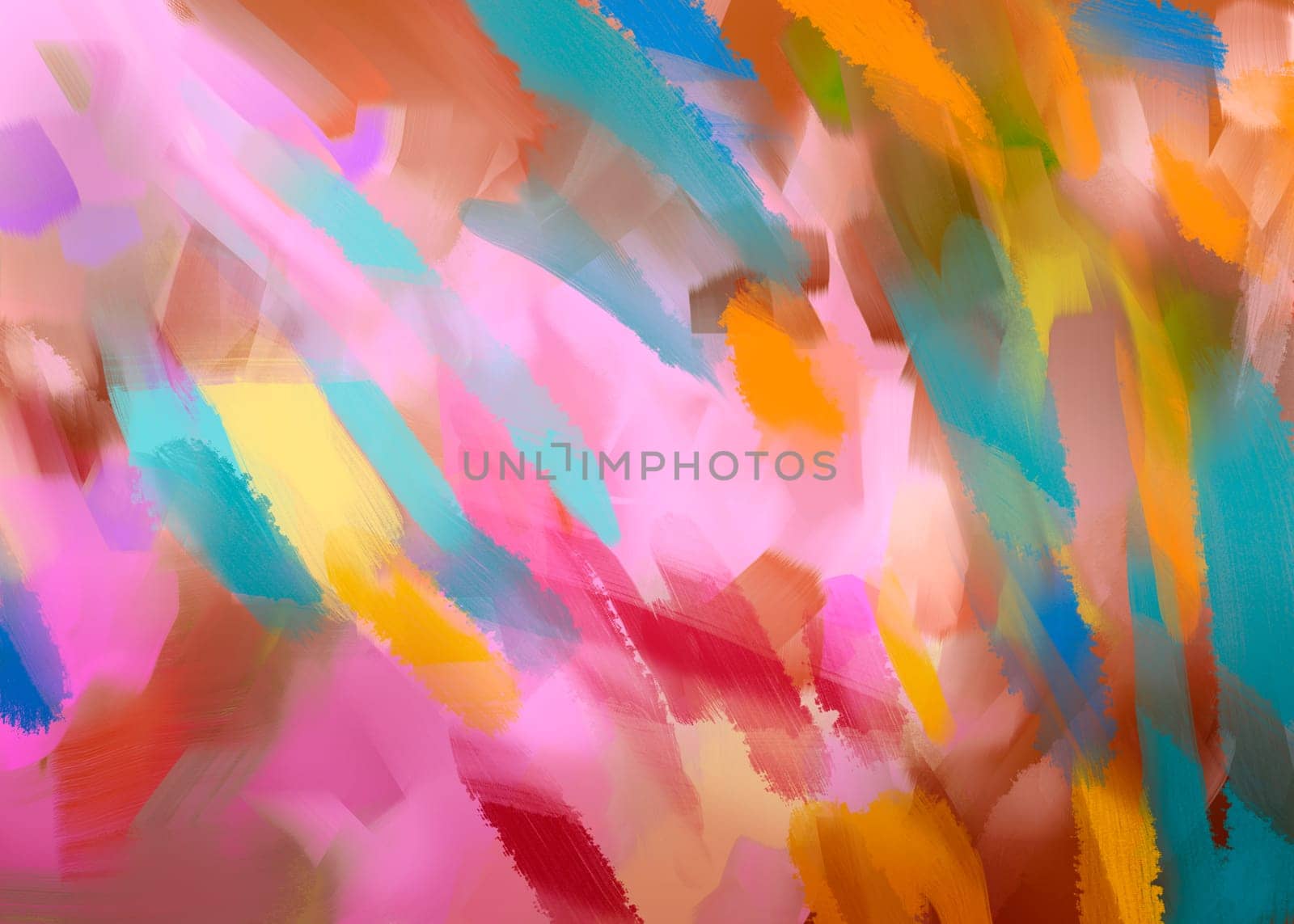 Digital Painting Abstract Textured Colorful Background
