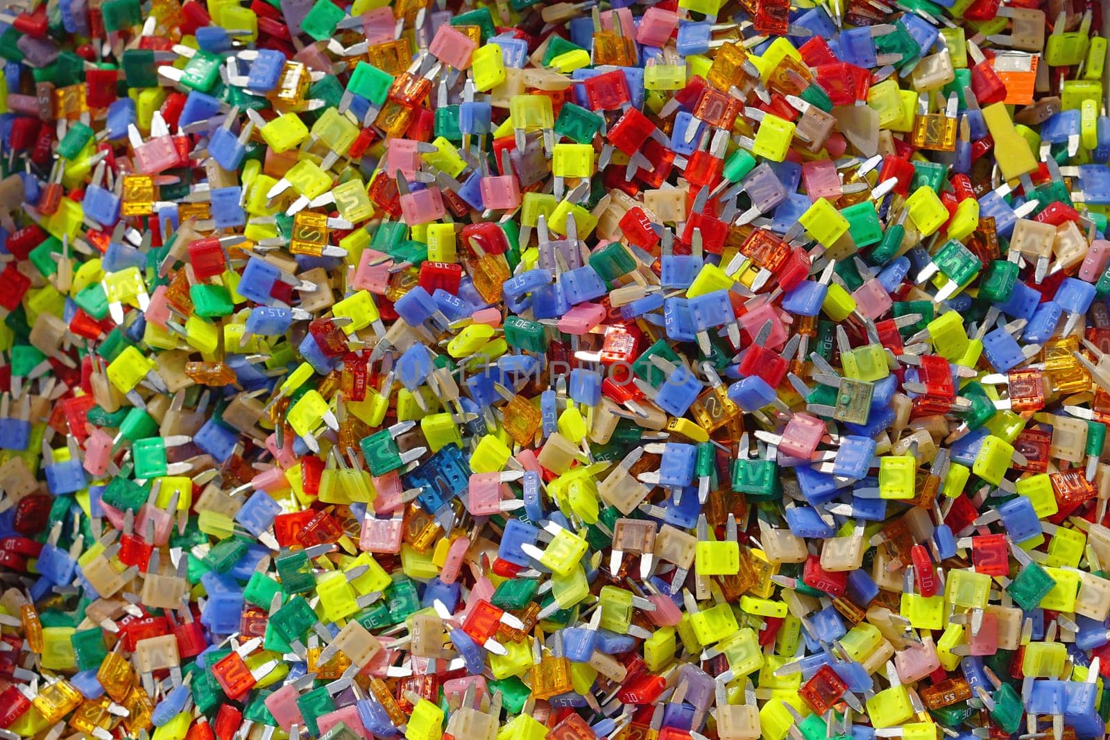 Miniature color coded fuses for cars