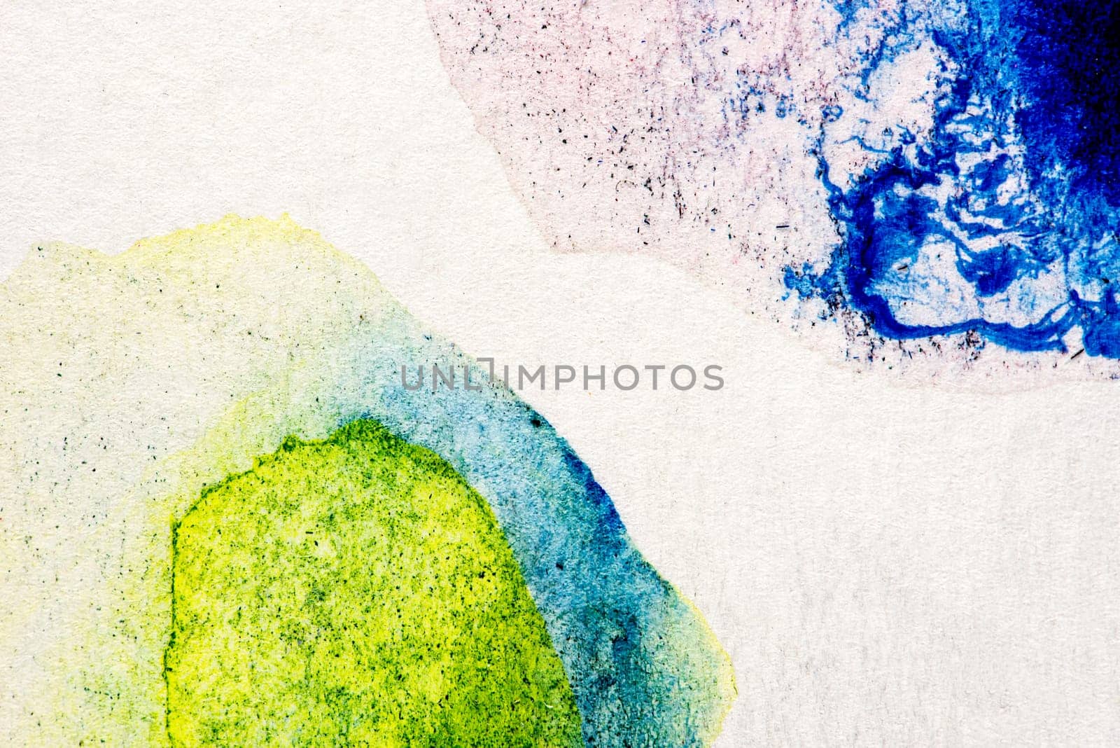 Abstract aquarelle hand drawn art on white background, Watercolor grunge texture backdrop