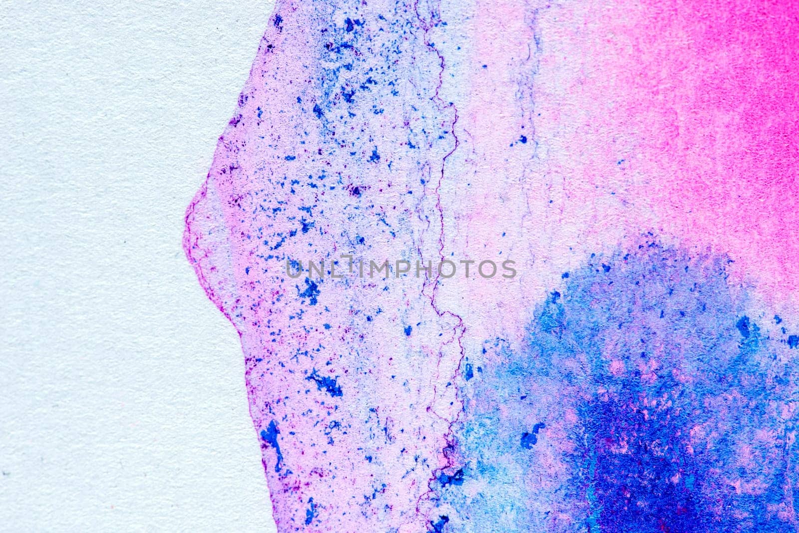 Abstract aquarelle hand drawn art on white background, Watercolor grunge texture backdrop