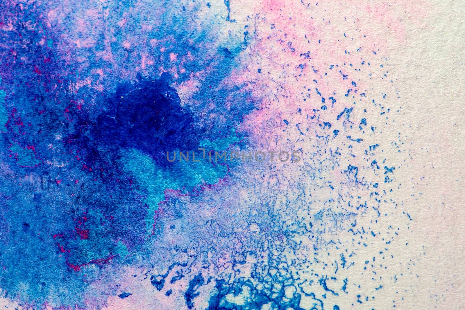Abstract aquarelle hand drawn art on white background, Watercolor grunge texture backdrop