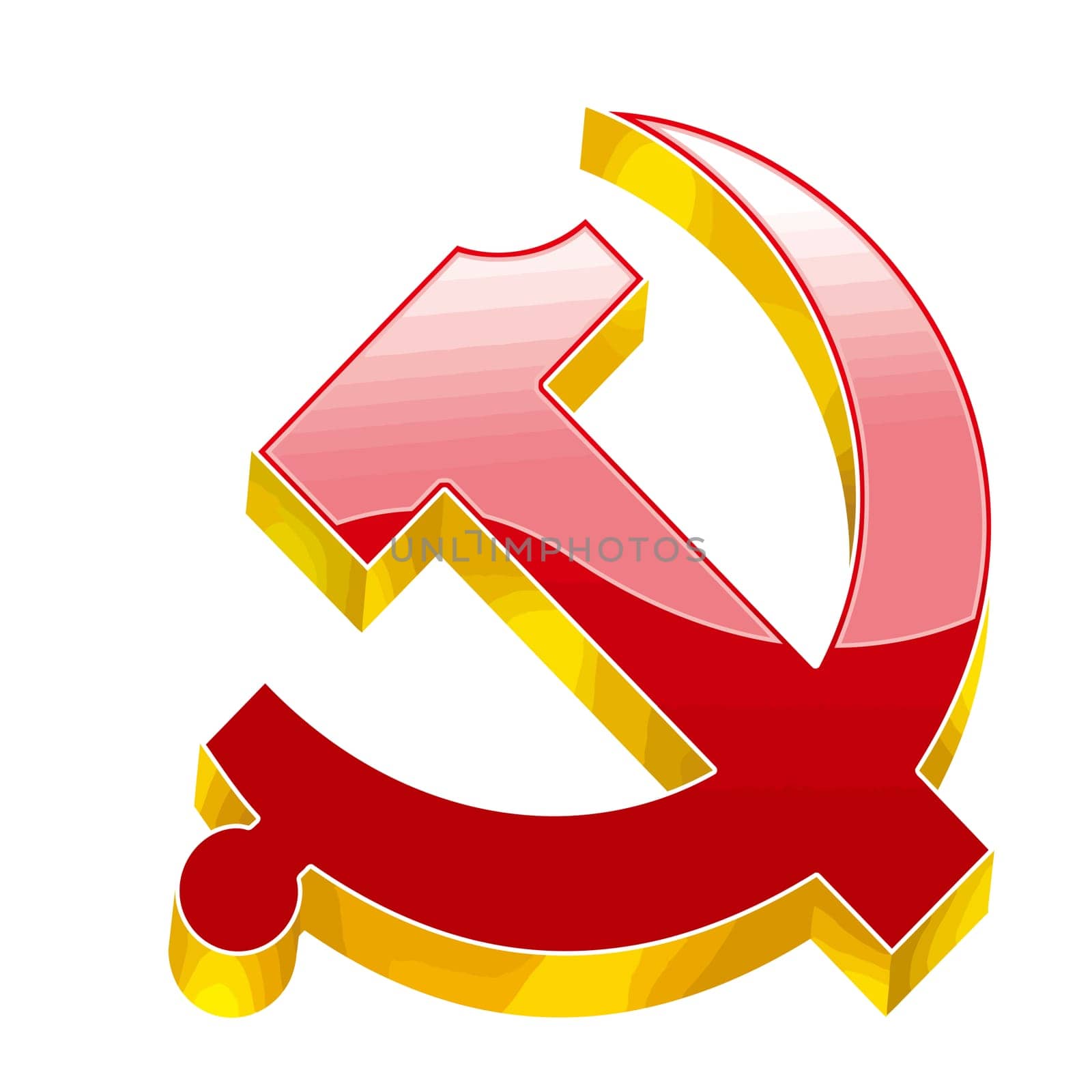 communism socialism union soviet revolution red yellow illustration