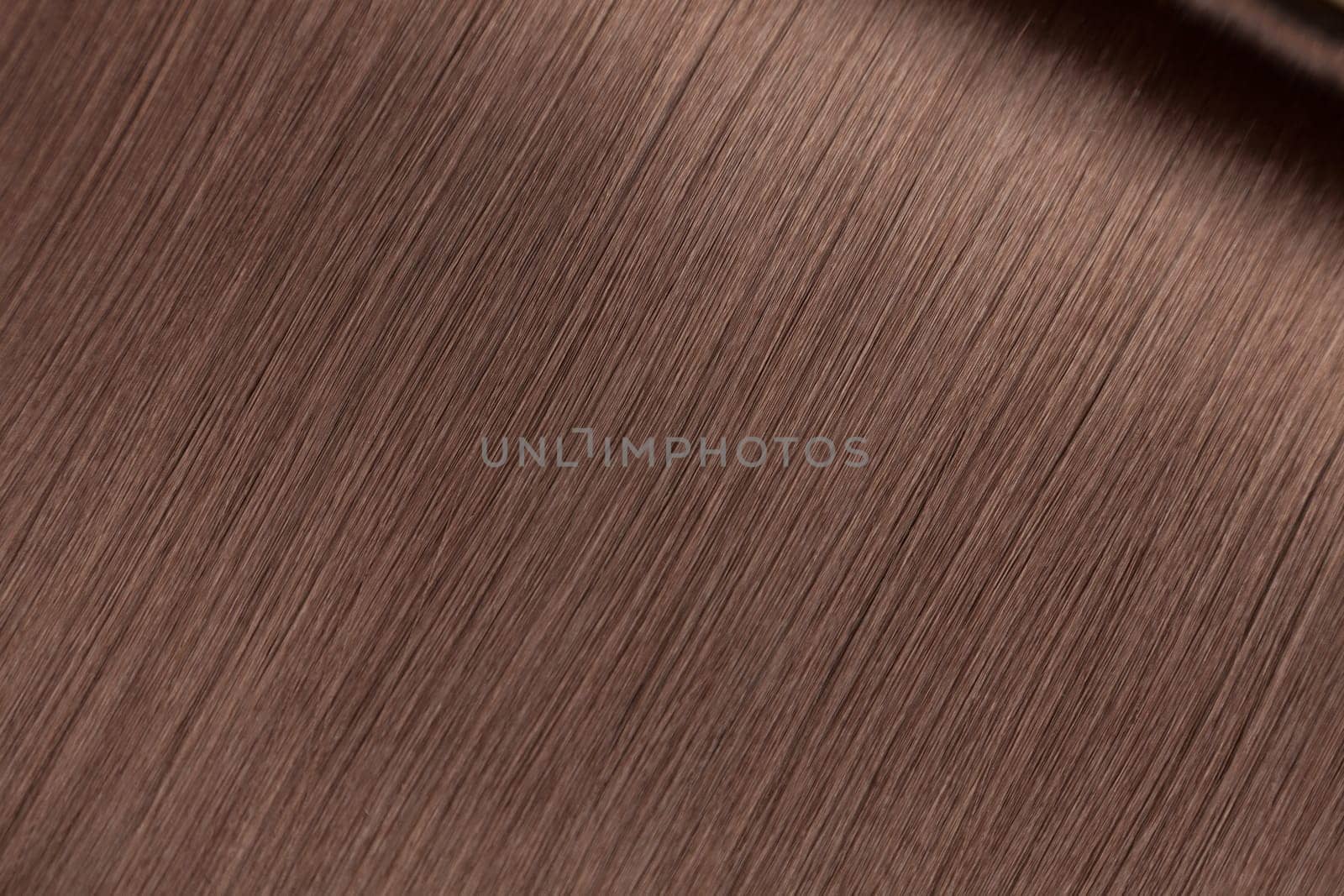 Closeup on luxurious straight glossy brown hair