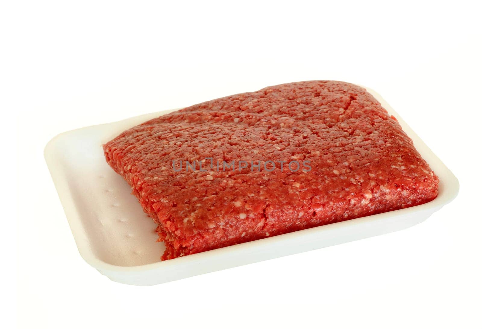Detail of the minced beef meat - ground beef