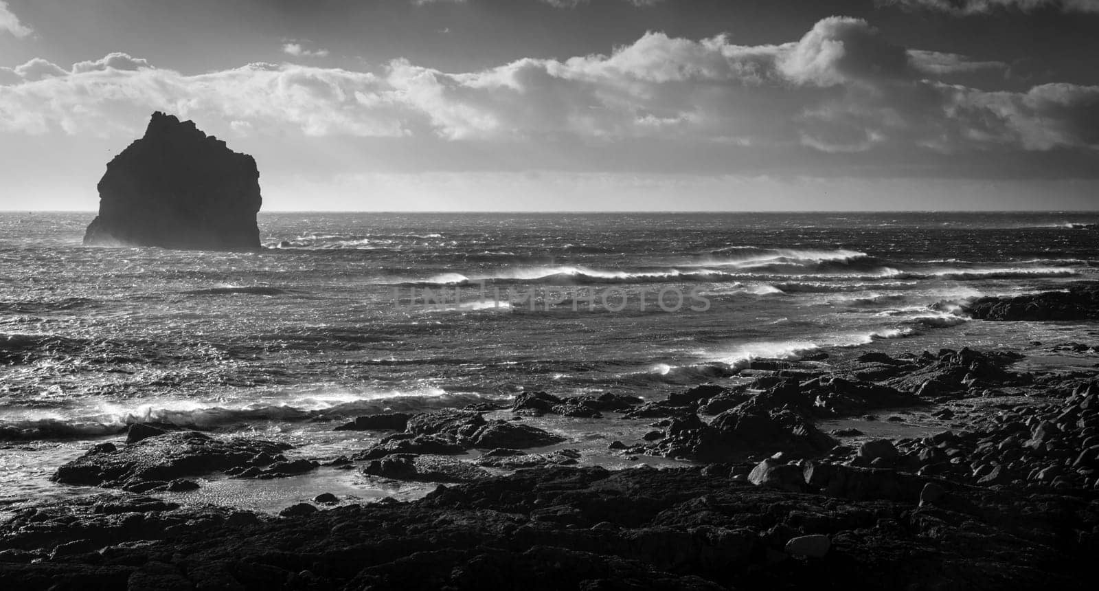 Southern Iceland coastline and Northern Atlantic