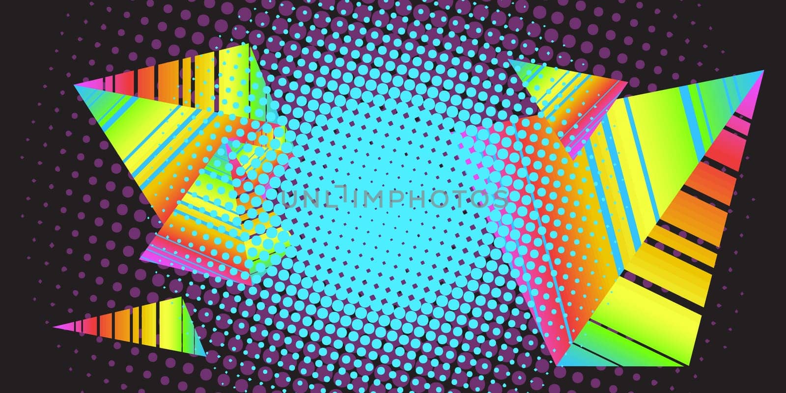 background triangles 80s. Pop art retro vector illustration kitsch vintage