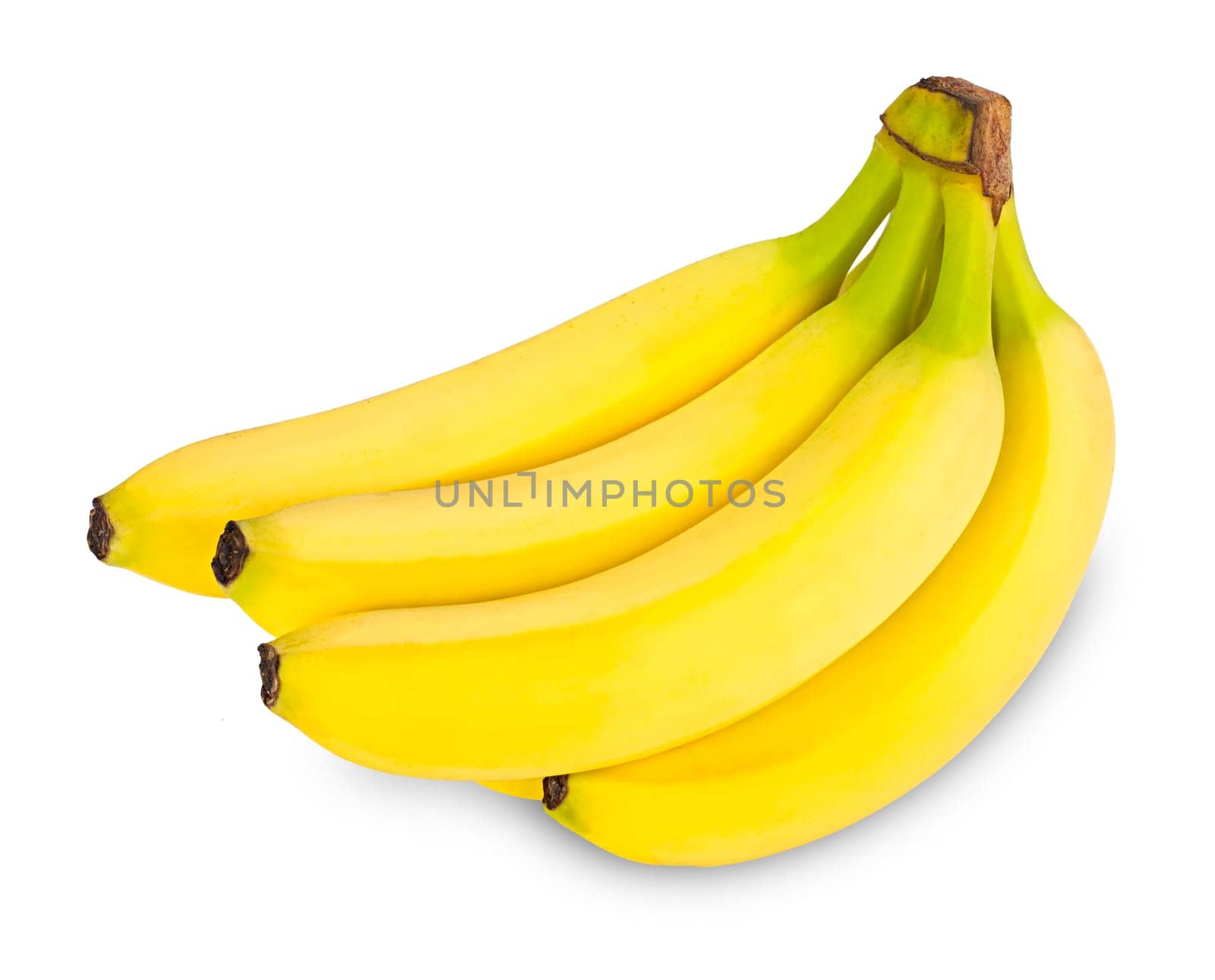 bunch of bananas in front of white background